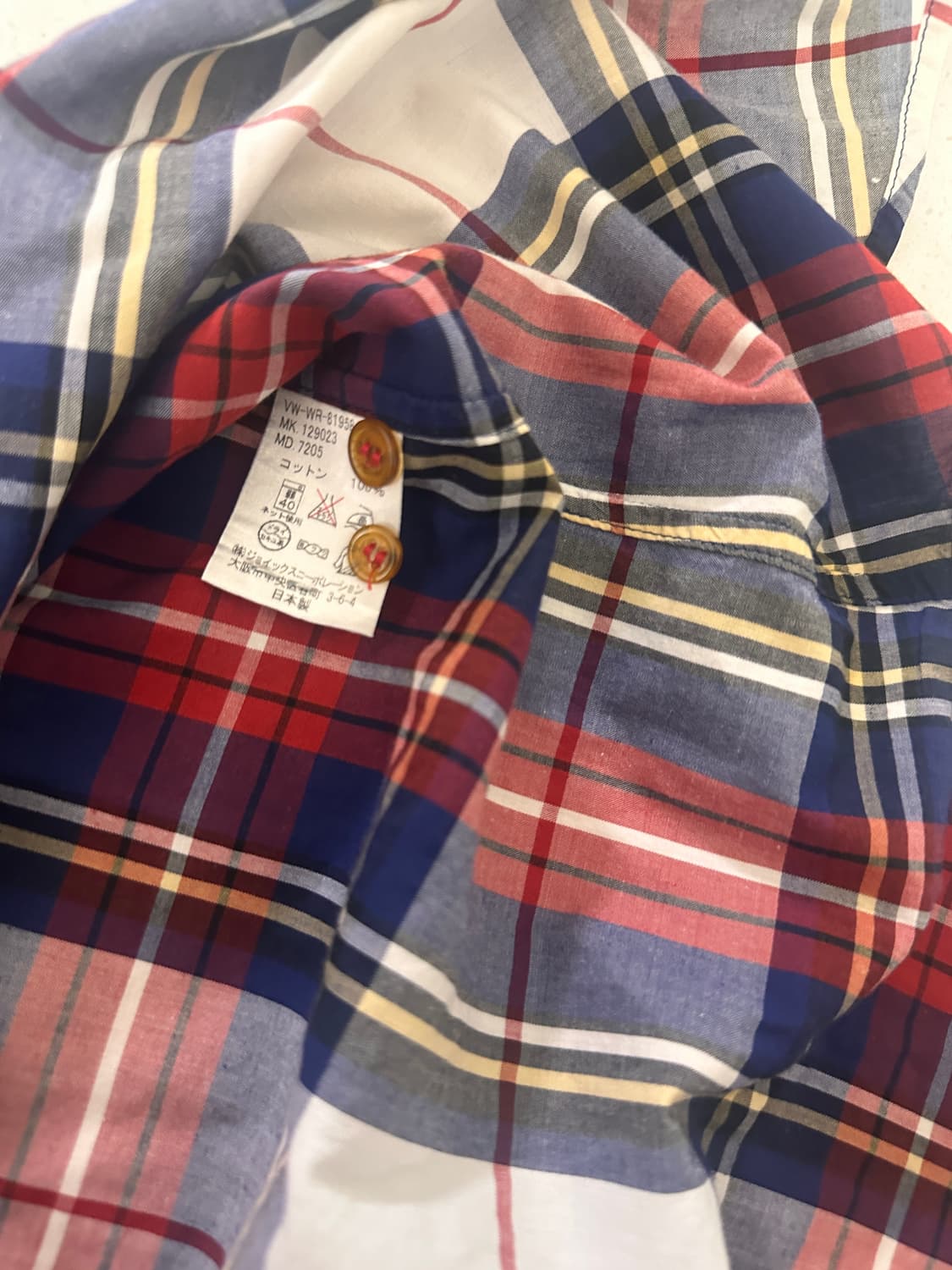 비비안웨스트우드 체크 orb 셔츠 상품이미지4