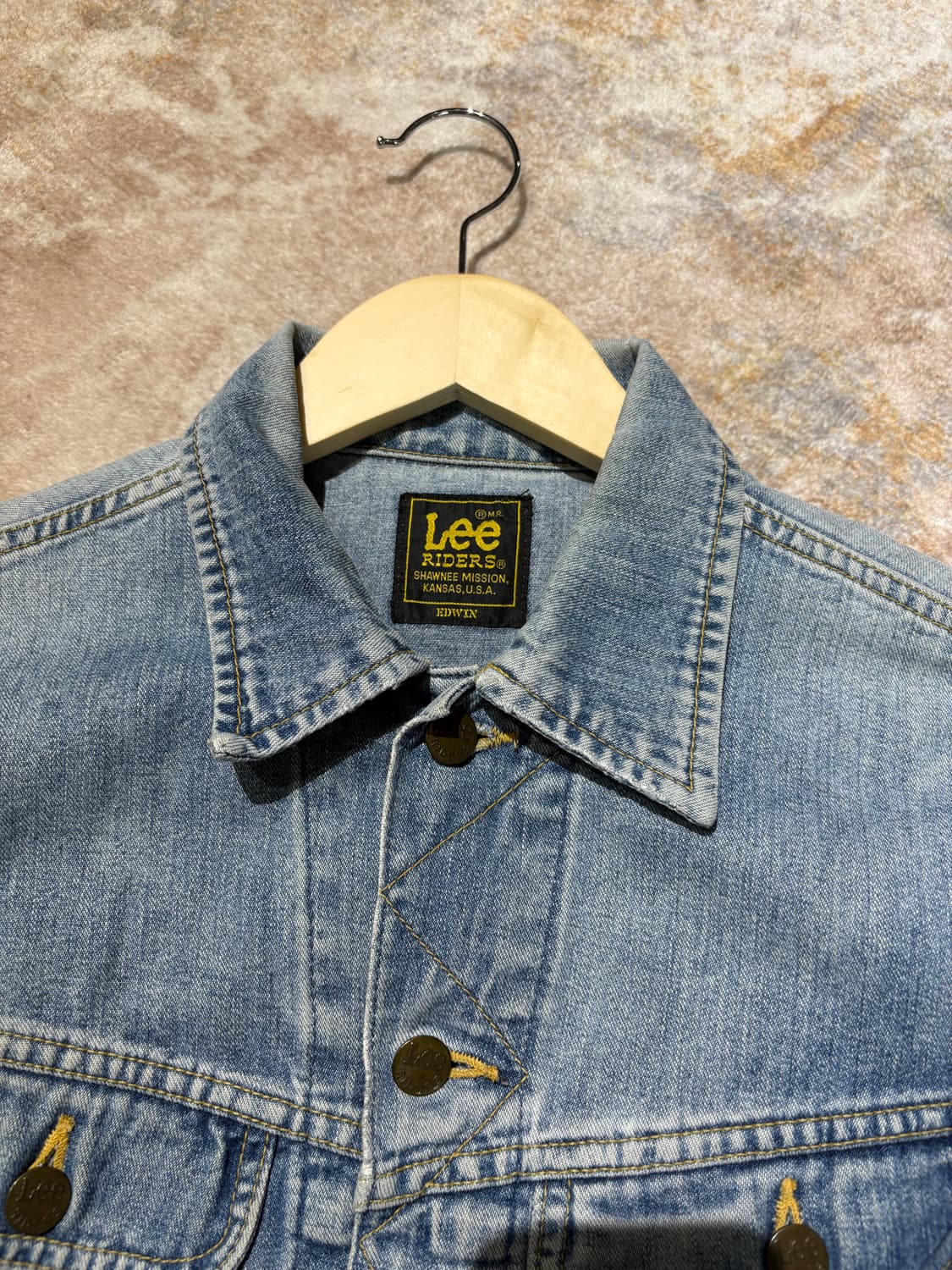 Lee 리 빈티지 데님 청 트러커 자켓 상품이미지3