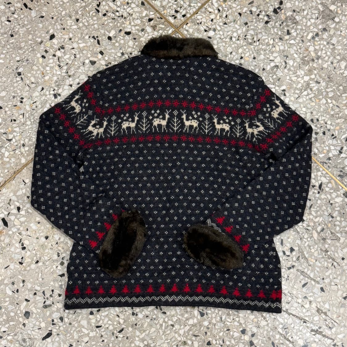 RALPH LAUREN 랄프로렌 아가일 퍼 집업 상품이미지6