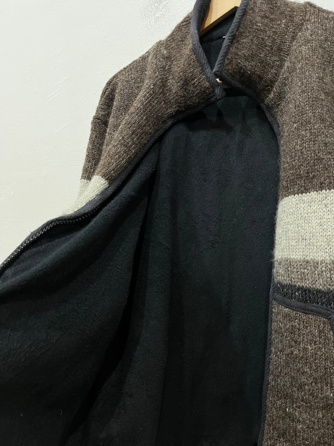 Made in NEPAL 퓨어울 니트집업  상품이미지7