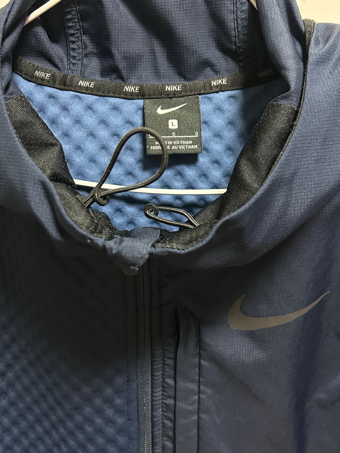 나이키 후드 집업 L 네이비 상품이미지3