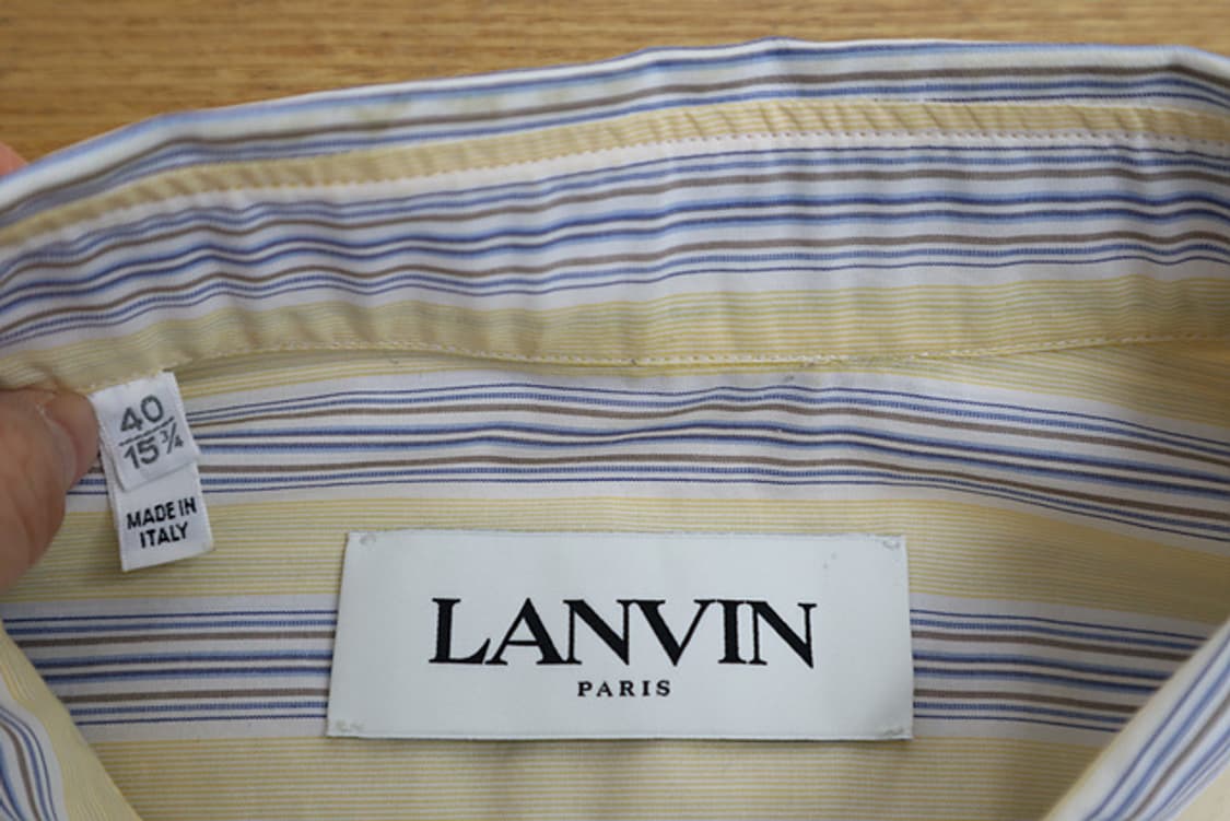 LANVIN 랑방 스트라이프 셔츠 홑겹 한섬 매장판  상품이미지5
