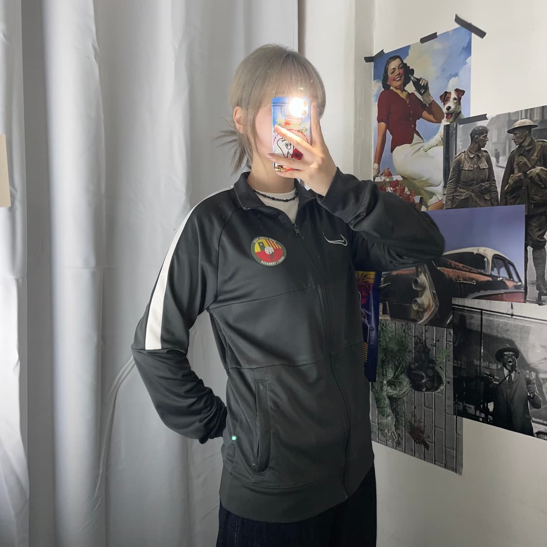 나이키 그레이 프린팅 드라이핏 져지 M  상품이미지2