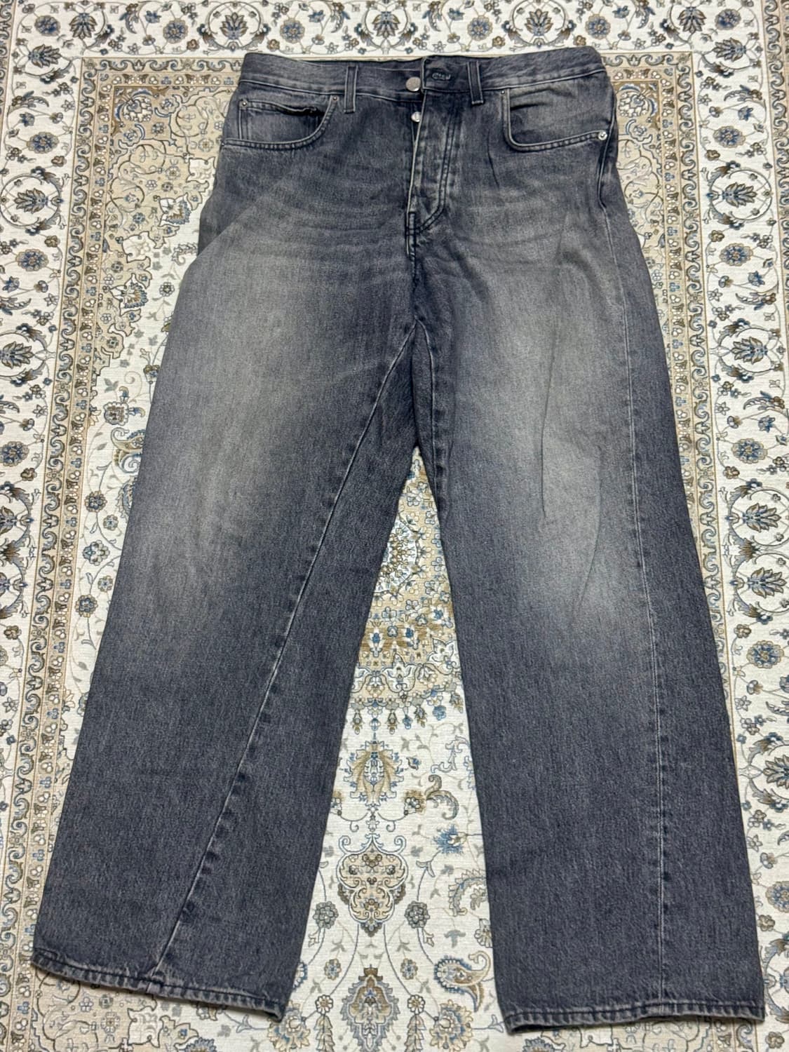 (32) 선플라워 와이드 트위스트 데님 상품이미지1