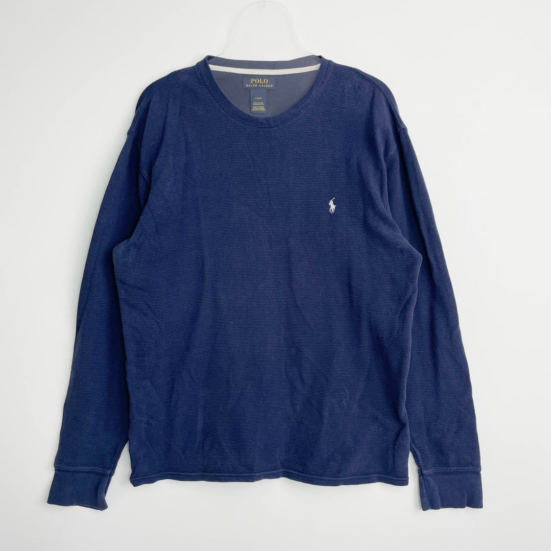 A2 폴로 랄프로렌 네이비 와플 코튼 롱슬리브 티셔츠 XL사이즈 상품이미지1