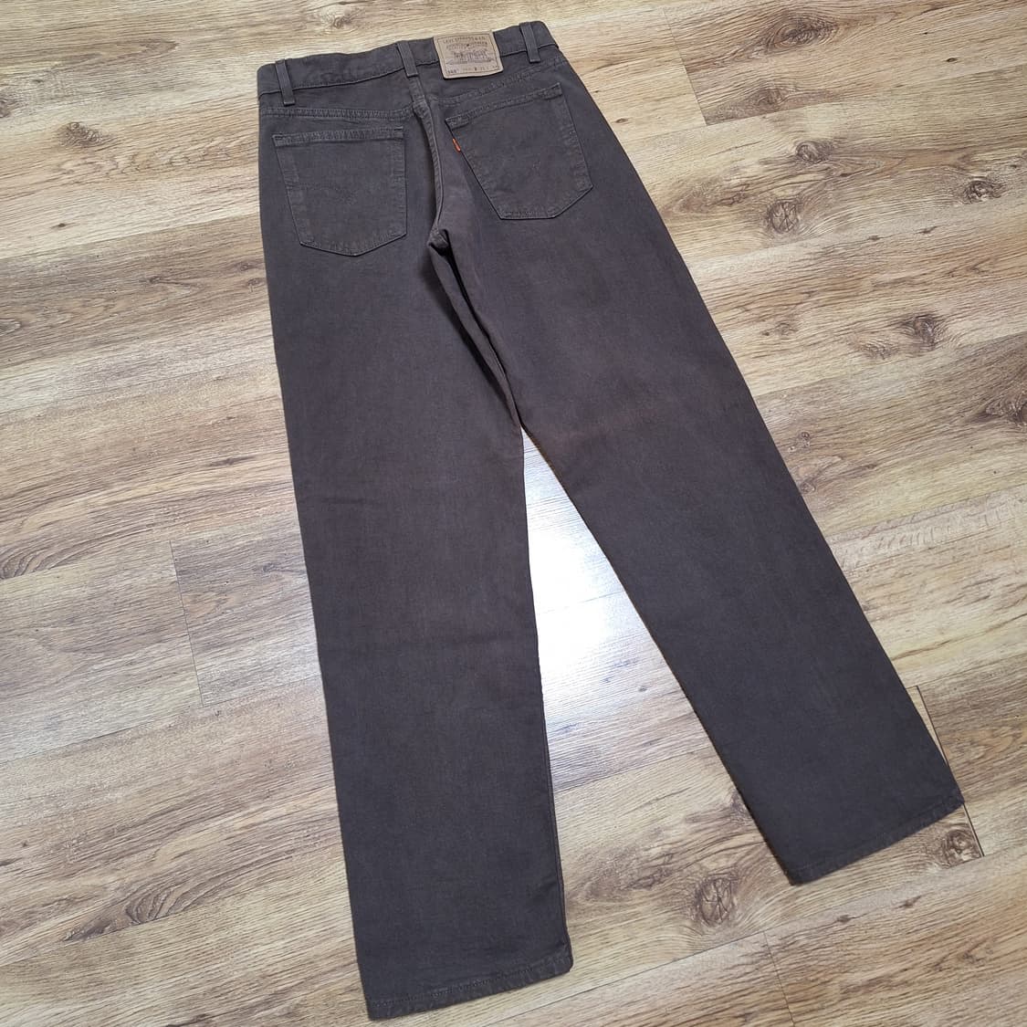 90s 빈티지리바이스 565 오렌지탭 브라운 W31L34 상품이미지3