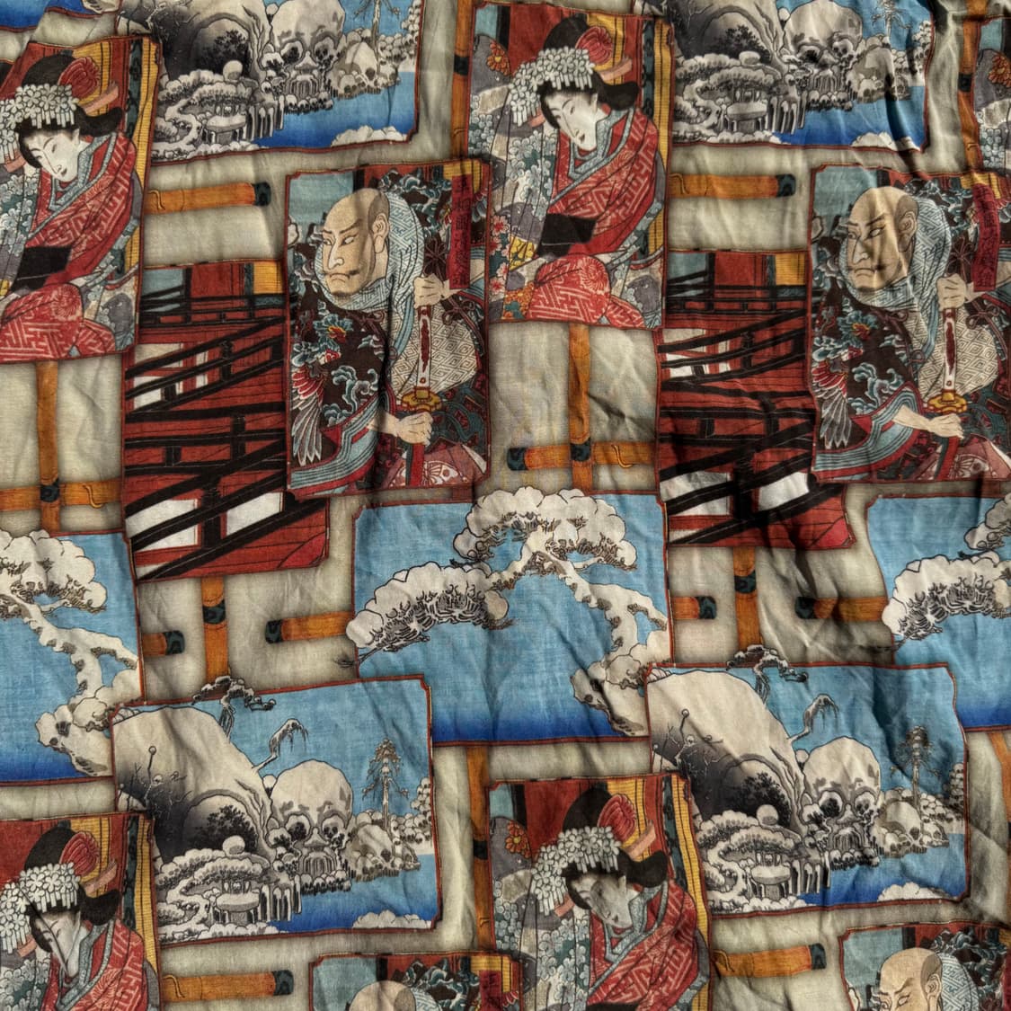 [XXL] Sun Surf X Hiroshige 레이온 알로하 셔츠 상품이미지6