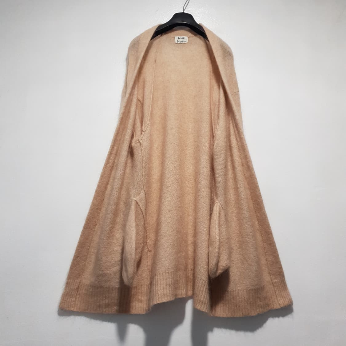 여성 S) 아크네 스튜디오 라야 모헤어 오버핏 니트 오픈 롱 가디건 상품이미지3