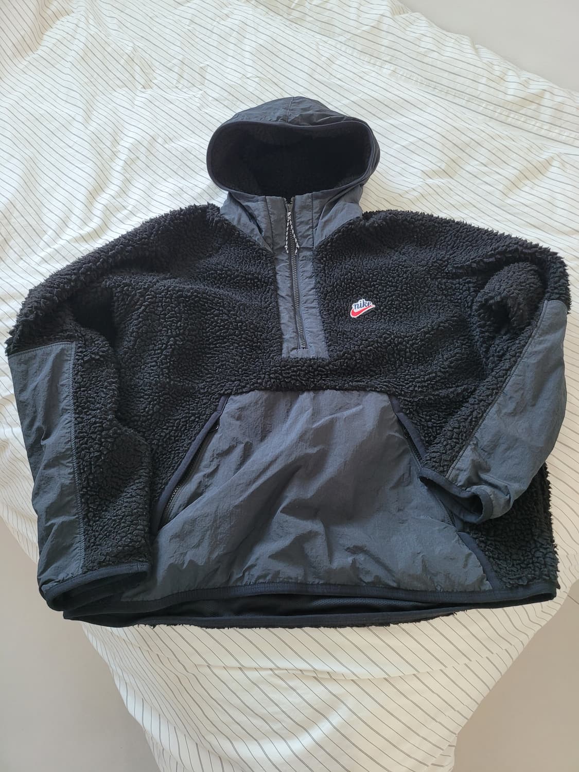 XL 나이키 헤리티지 쉐르파 후리스 아노락  상품이미지1