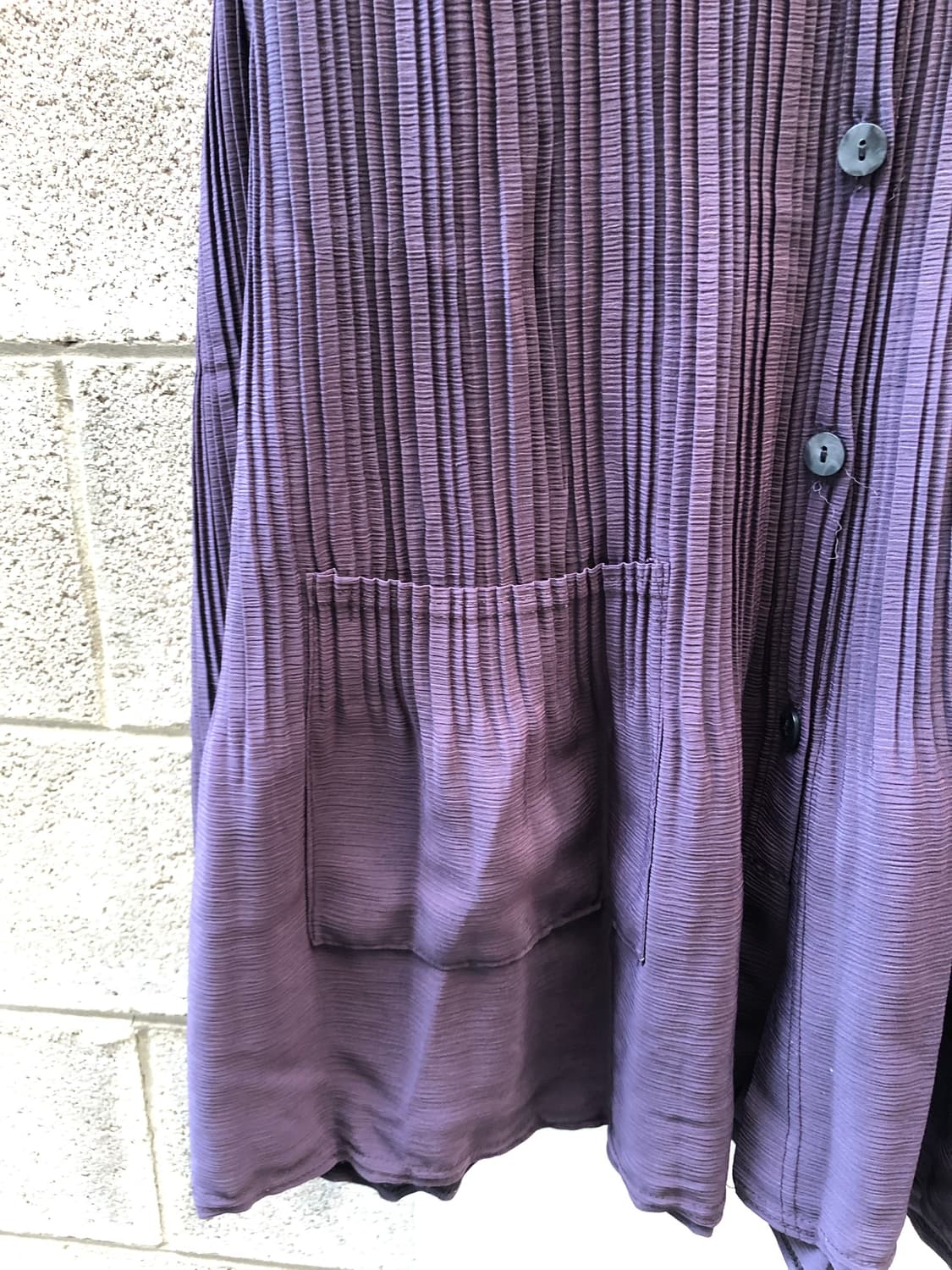 deep purple pleated blouse 상품이미지2