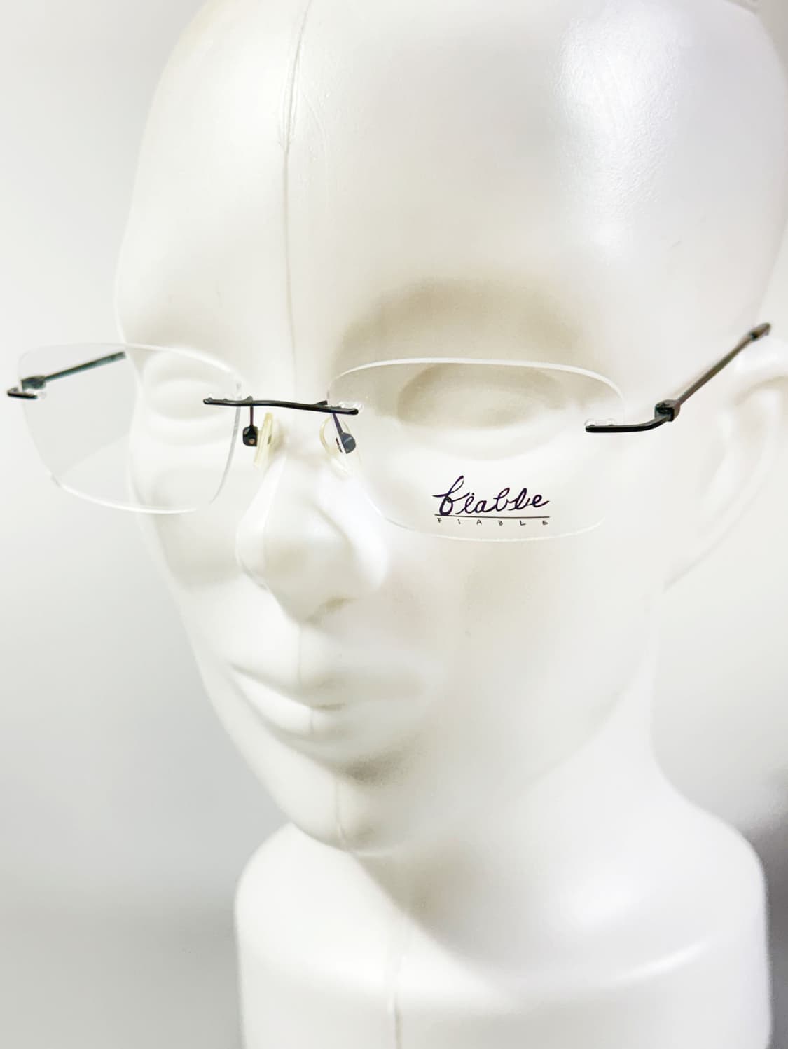 FIABLE 무테 스퀘어 블랙 메탈 빈티지 안경 상품이미지9