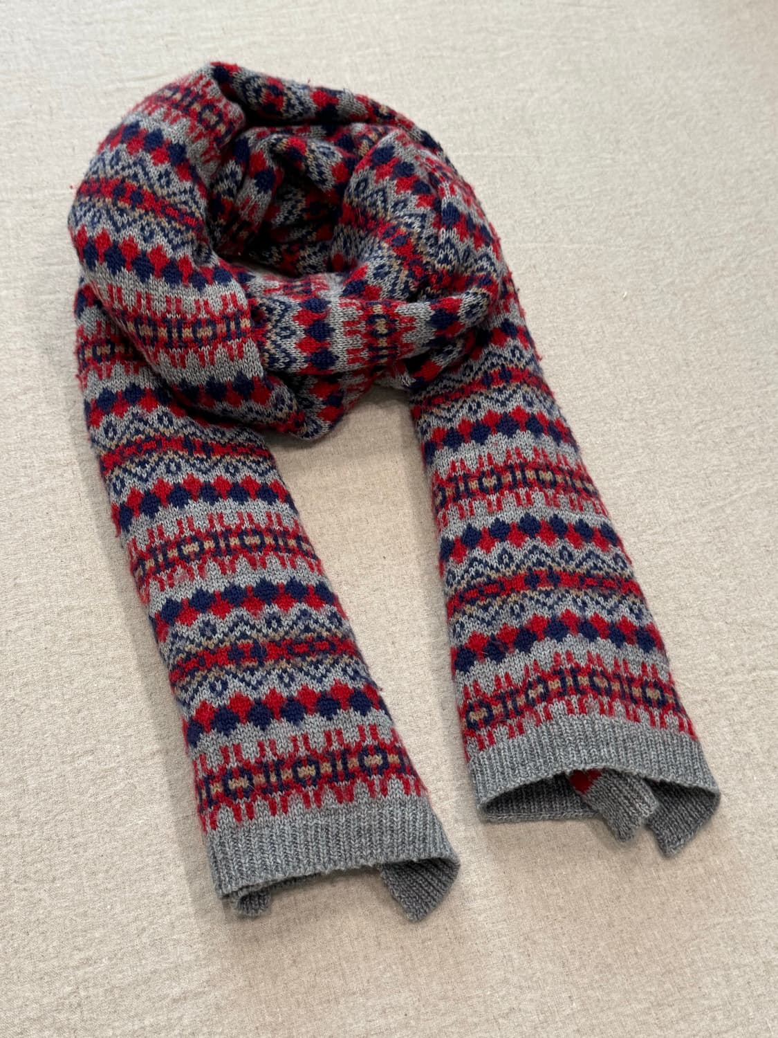 준야와타나베 노르딕 니트 머플러 상품이미지2