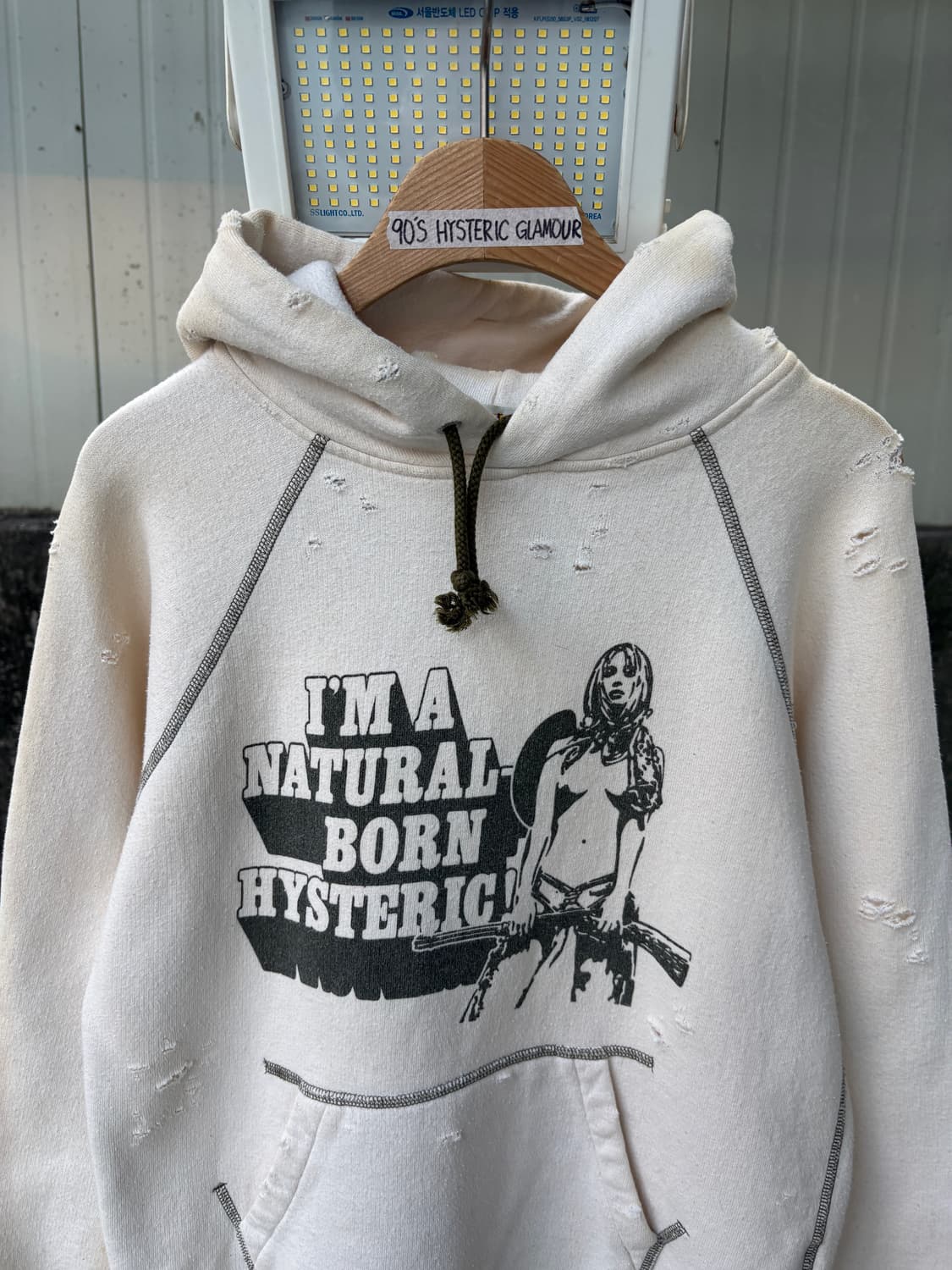 90‘s 히스테릭 글래머 디스트레스드 후드 상품이미지5