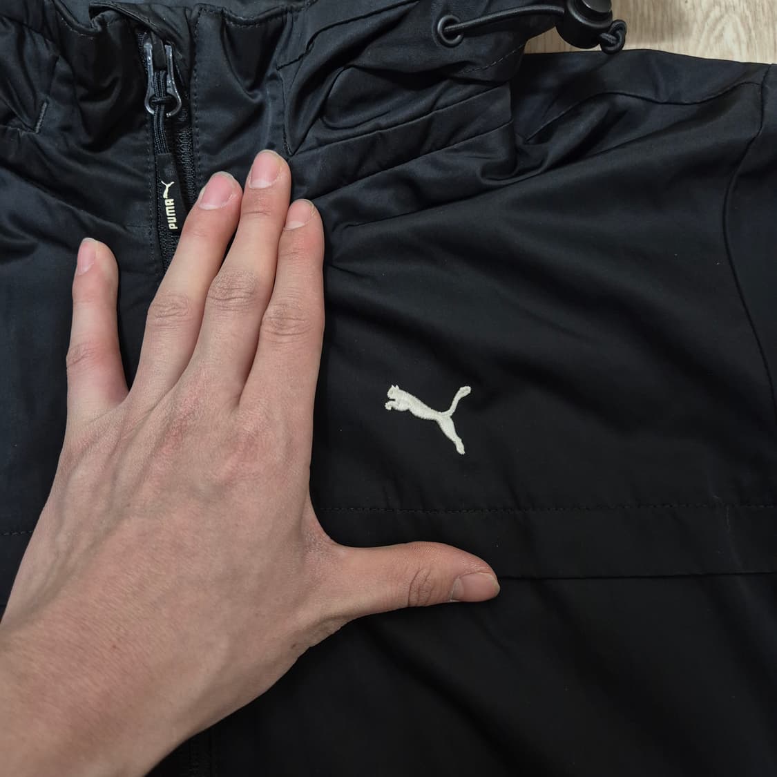 푸마 리핑캣 로고 후드 바람막이 자켓 S(90) 상품이미지4
