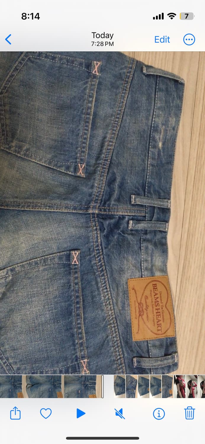 Beams heart denim shorts 상품이미지5