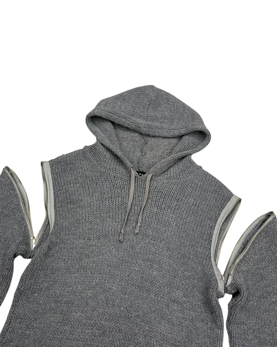 장 콜로나 니트 후디 위드 디테쳐블 슬리브 상품이미지8