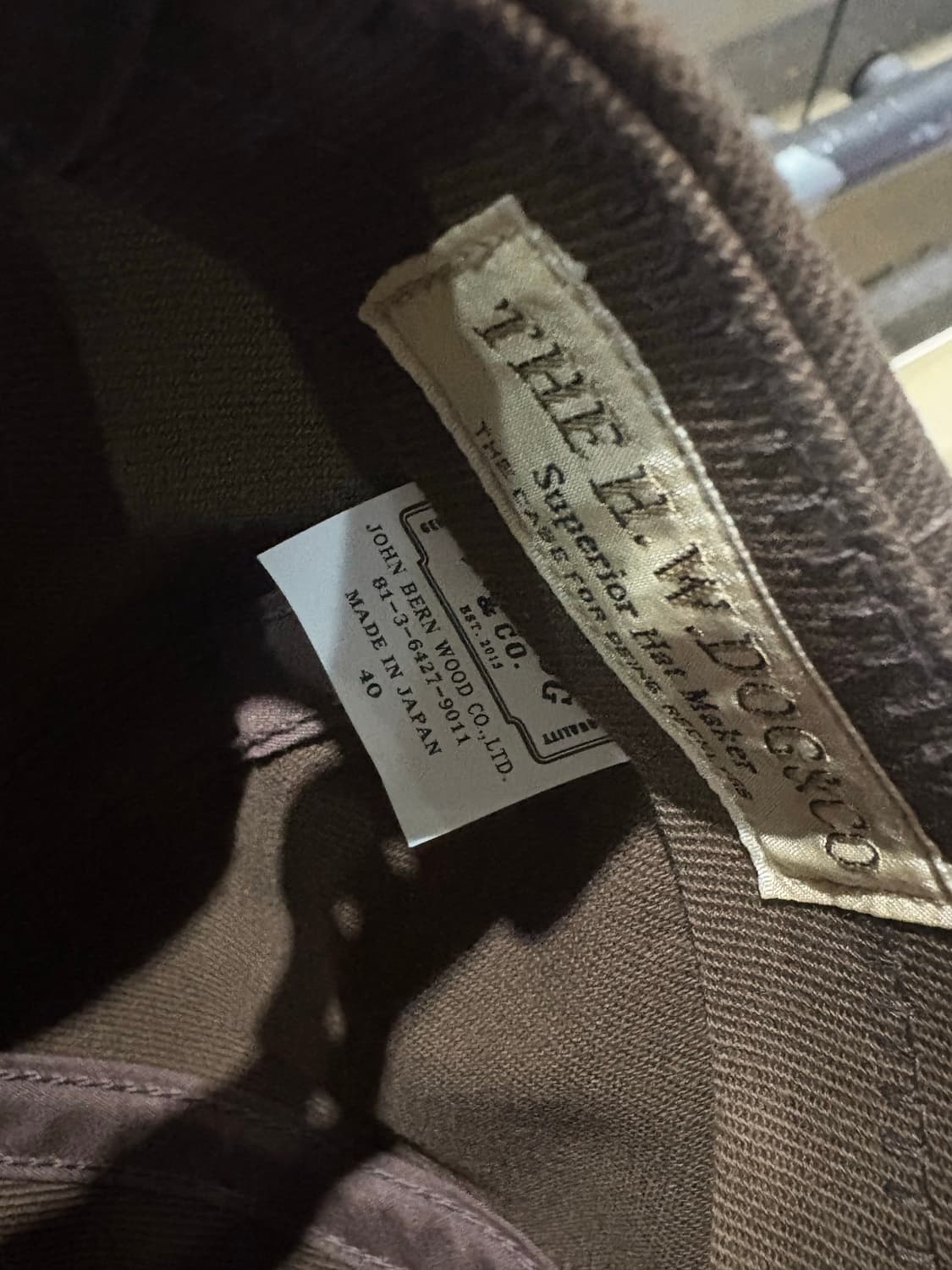 H.W.DOG & CO. 도그앤코 모자 브라운 40 상품이미지3