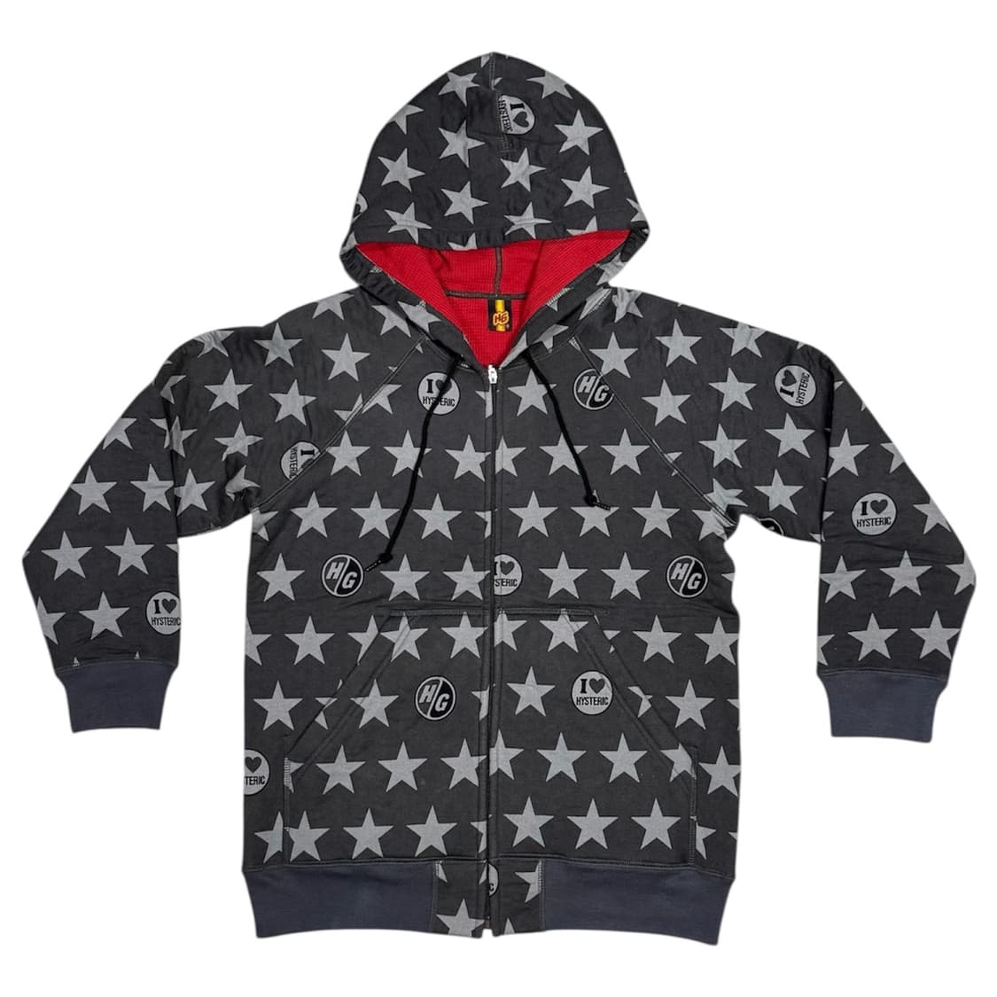 히스테릭 글래머 아카이브 무수한 별과 아이코닉 로고 후드 집업 자켓 상품이미지1