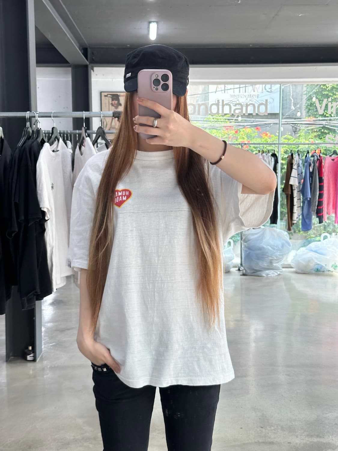 휴먼메이드 그래픽 백로고 반팔티  상품이미지4