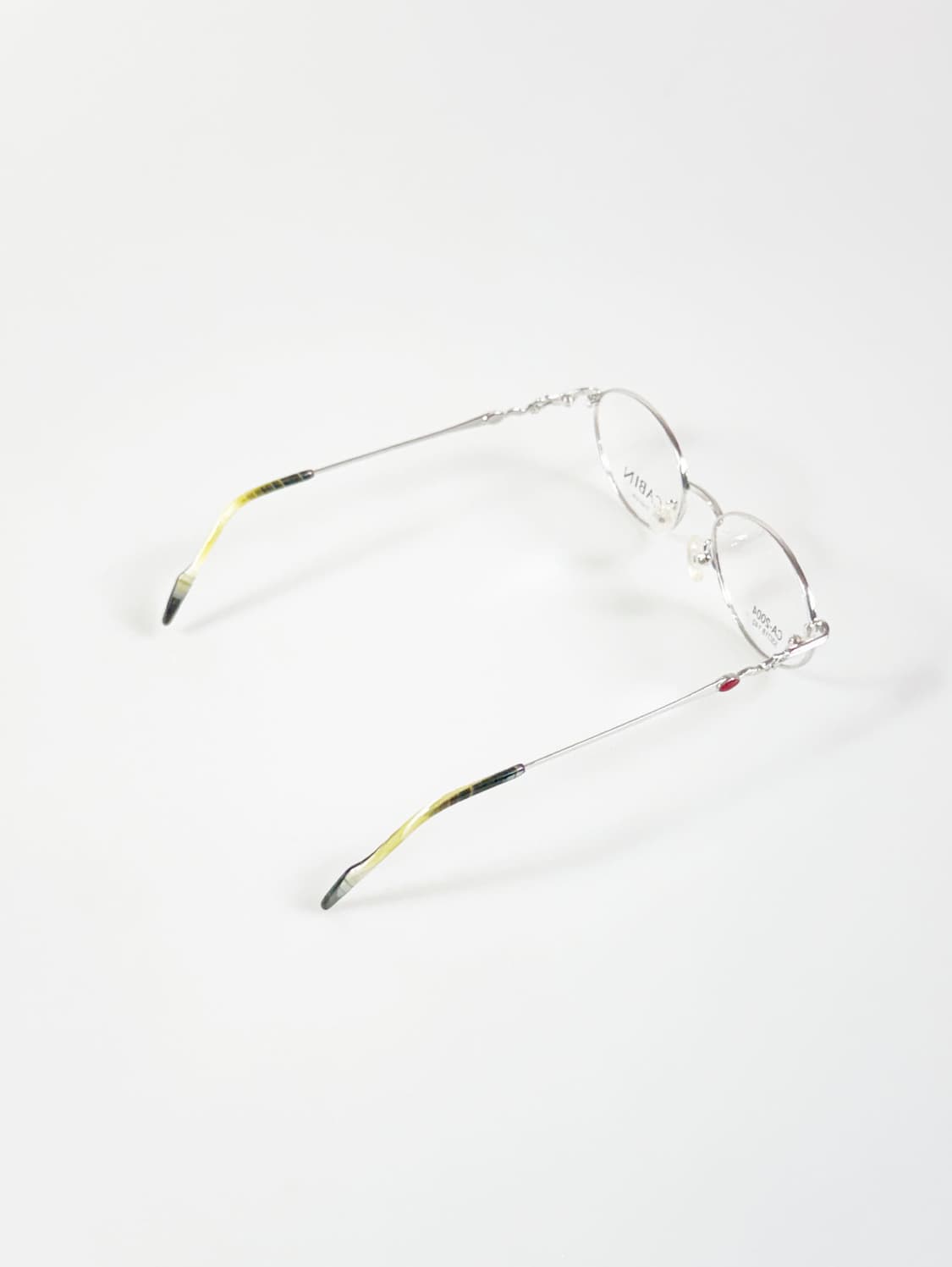 CABIN 실버 티타늄 슬림 오벌 프레임 빈티지 안경 상품이미지4