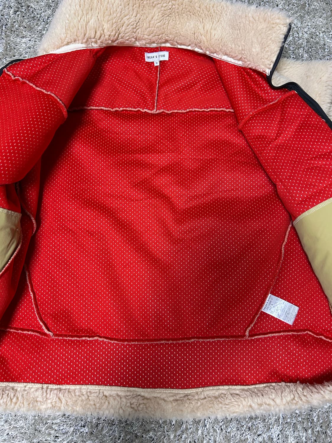 Freak's Store 후리스 자켓 아이보리 M사이즈 100~105 상품이미지6