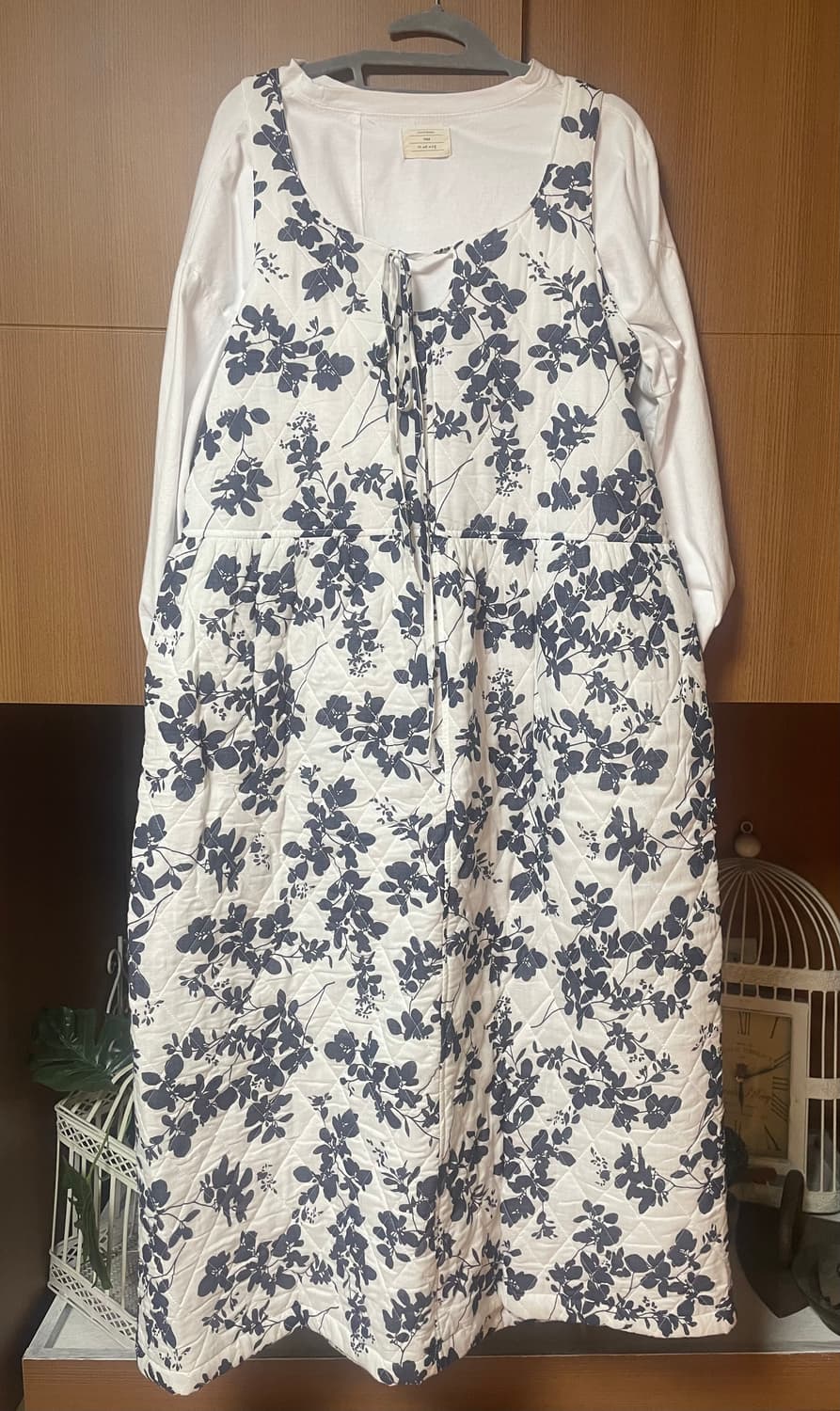 스타일난다 플라워 퀼팅 나시원피스 - 새상품  상품이미지1