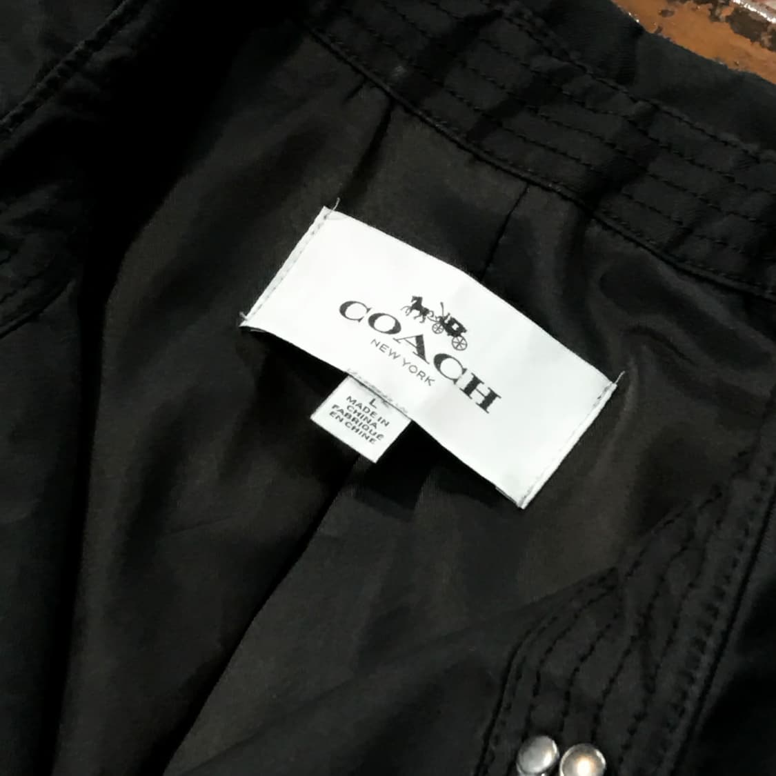 코치 뉴욕 블랙 트렌치코트 남성 105 여성 오버핏  상품이미지4