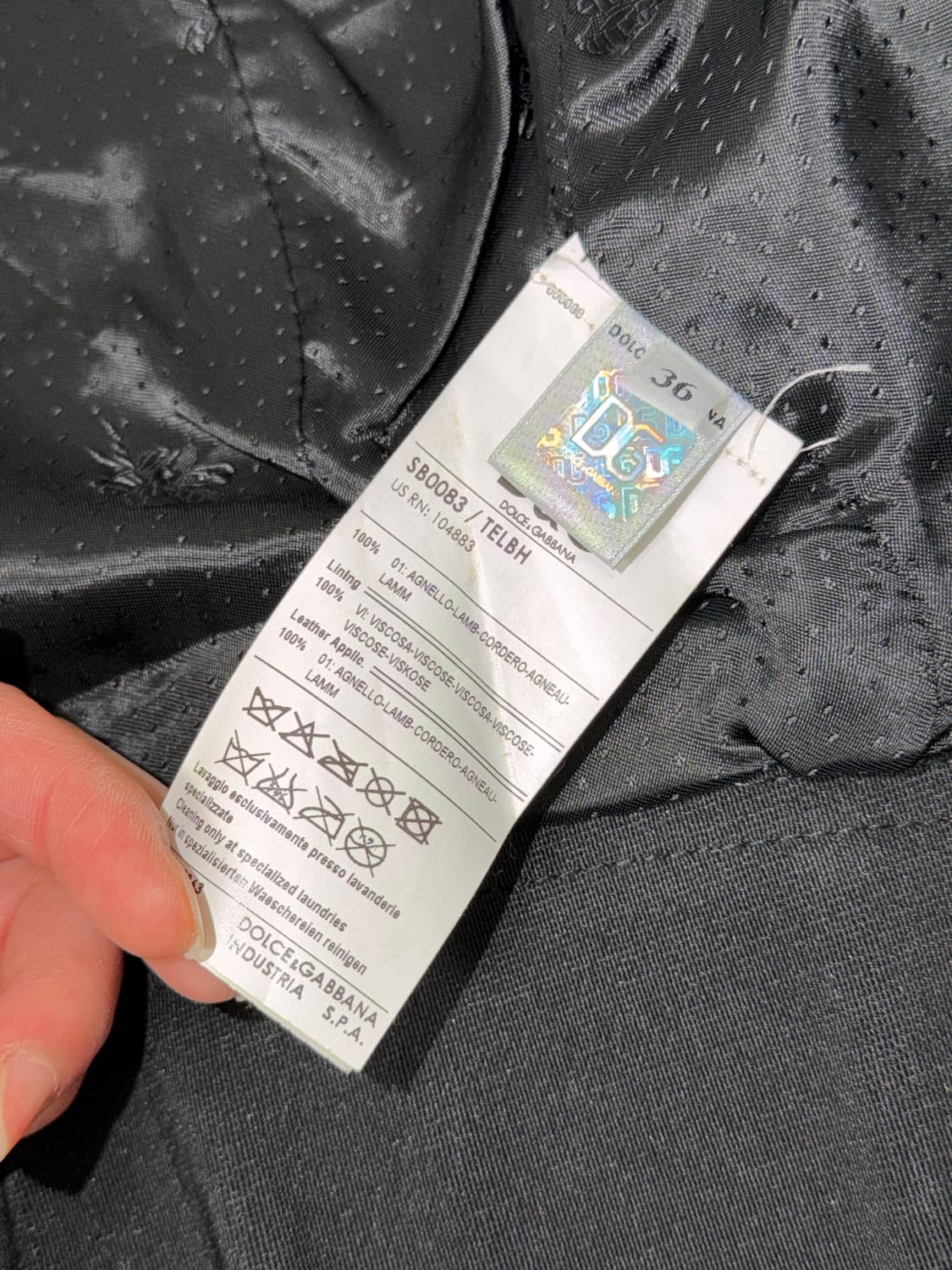 돌체앤가바나 메탈릭 레더 자켓 상품이미지7