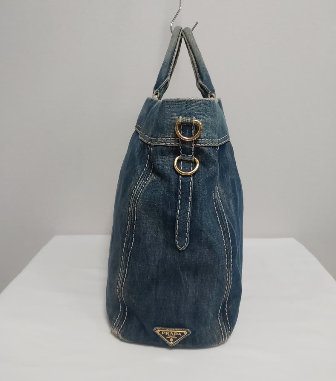 프라다 블루 데님 토트백 2way (정품) 상품이미지3