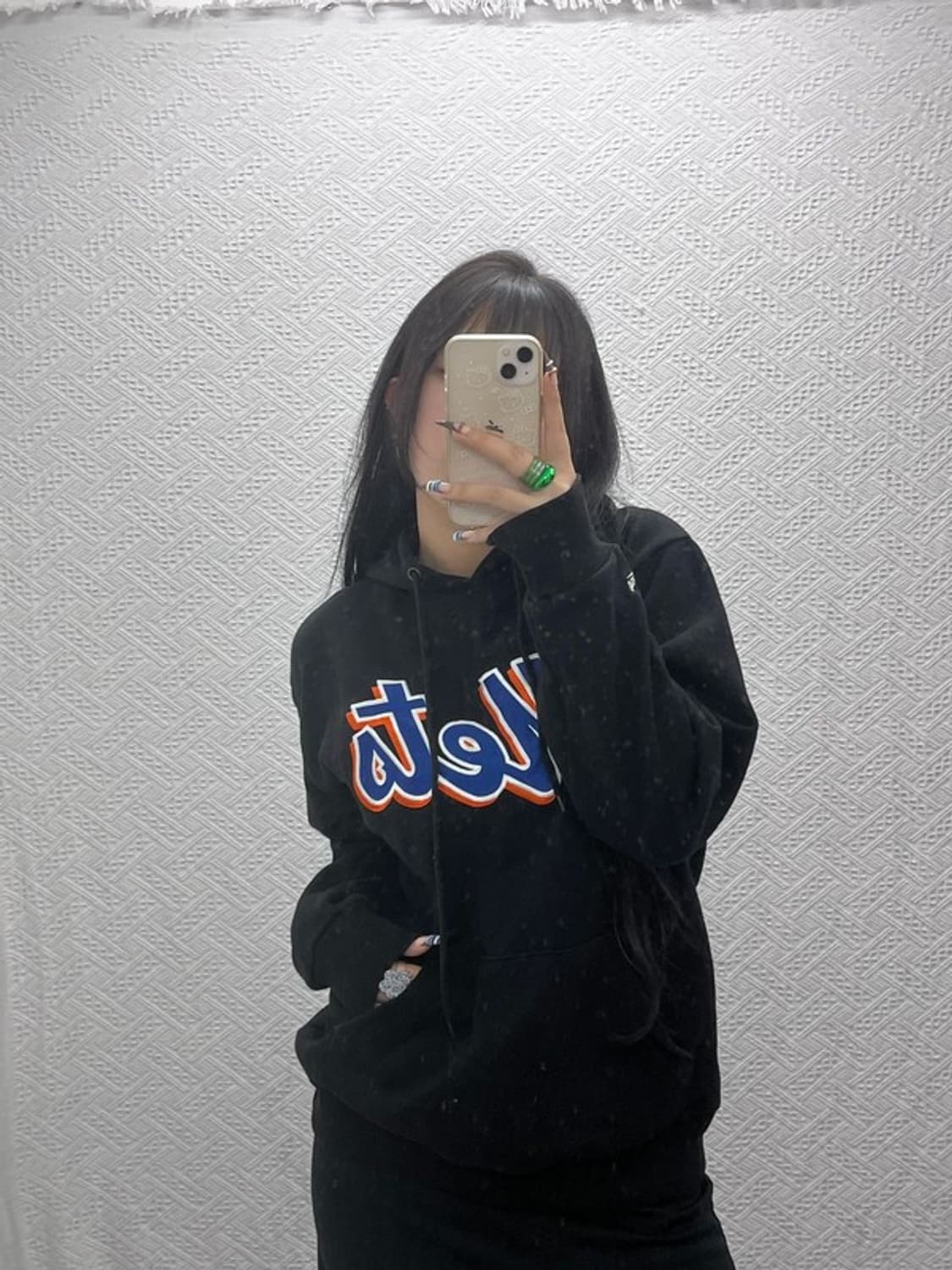 미첼앤네스 뉴욕메츠 올드스쿨 키치 기모 후드티 L C07966 상품이미지2