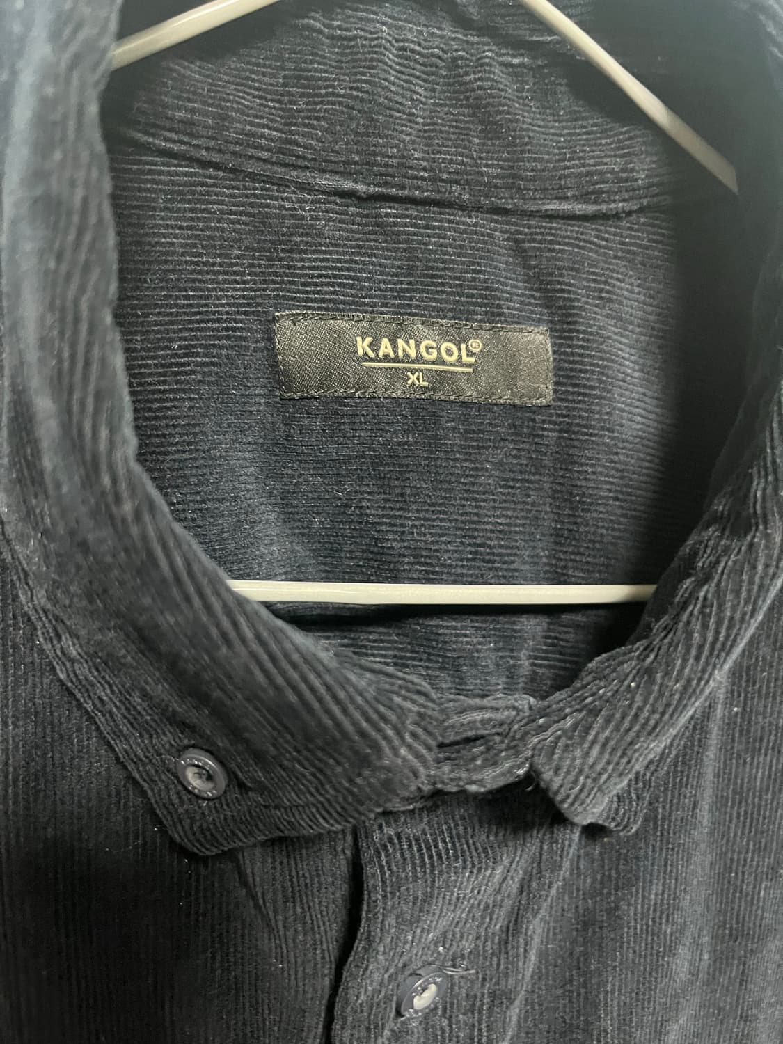 캉골 네이비 코듀로이 셔츠 상품이미지3