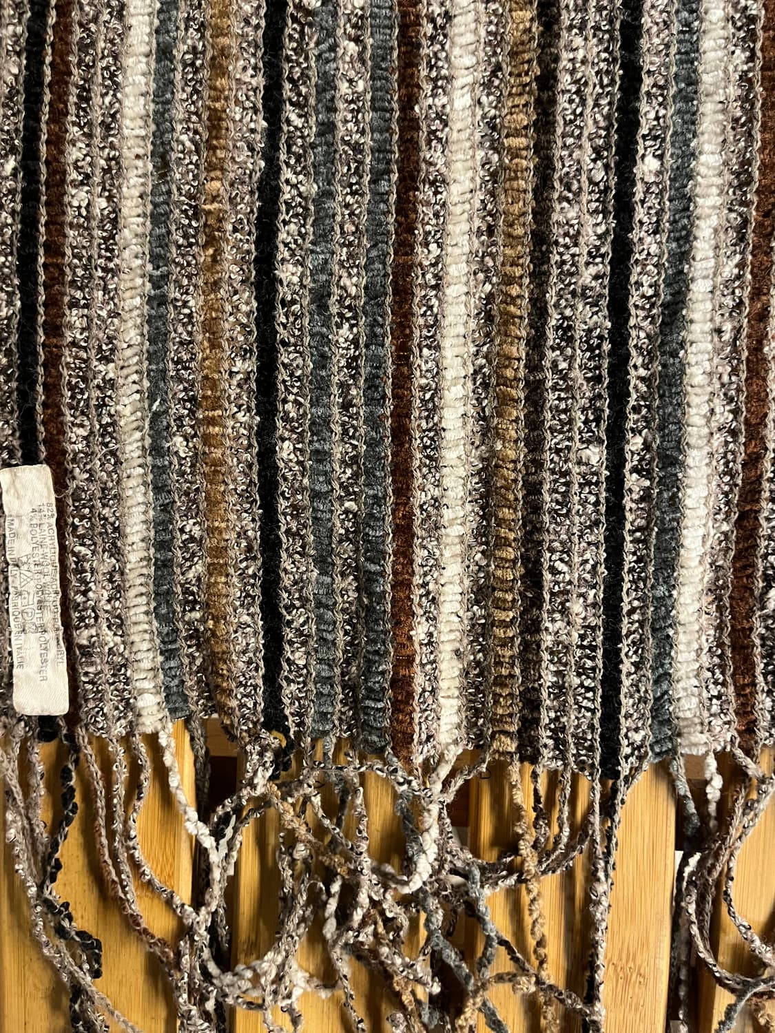 빈티지 스트라이프 머플러 브라운 #csz1960 상품이미지3