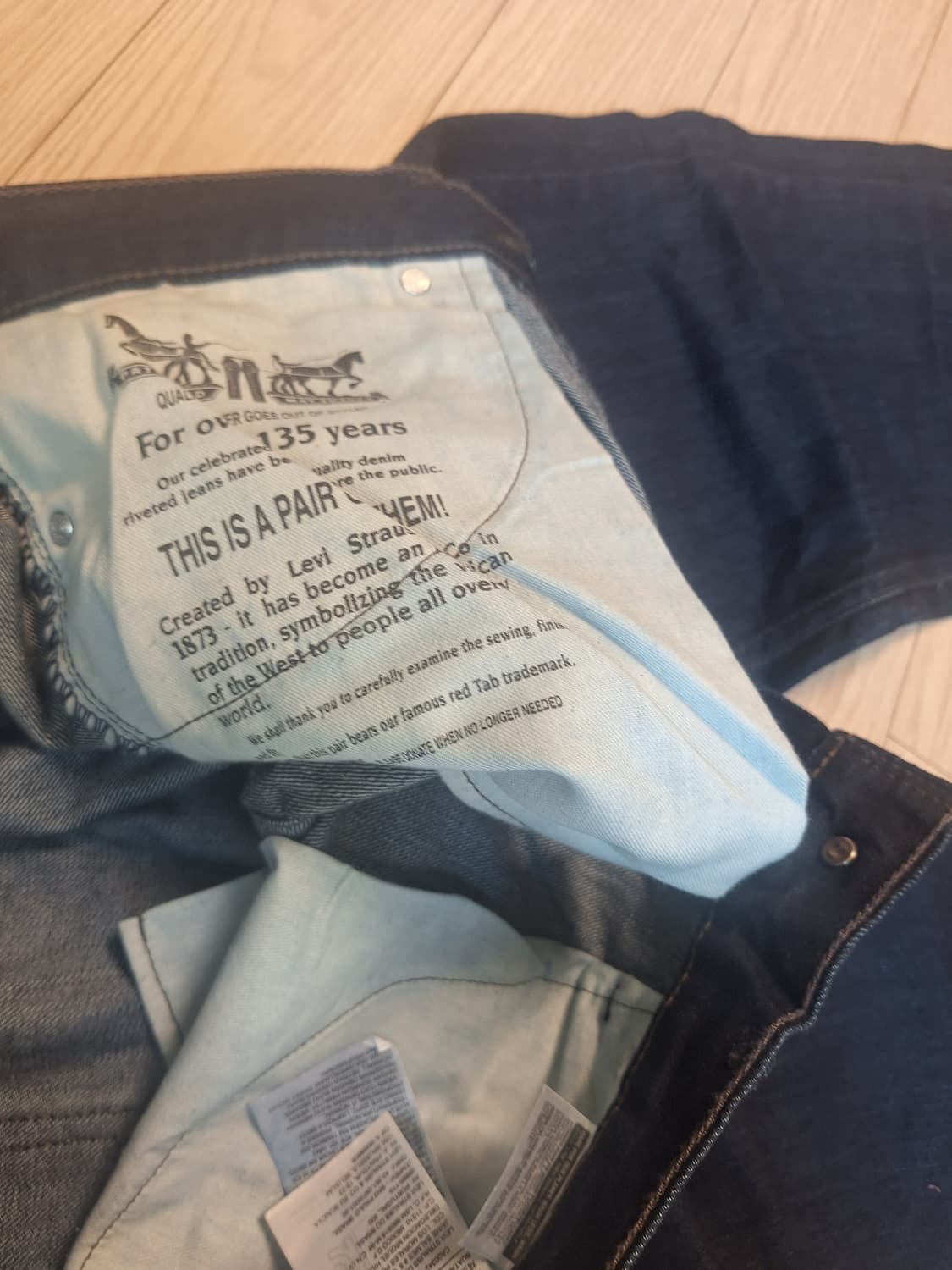 리바이스 505 레귤러 스트레이트 청바지 W32 L34 상품이미지8