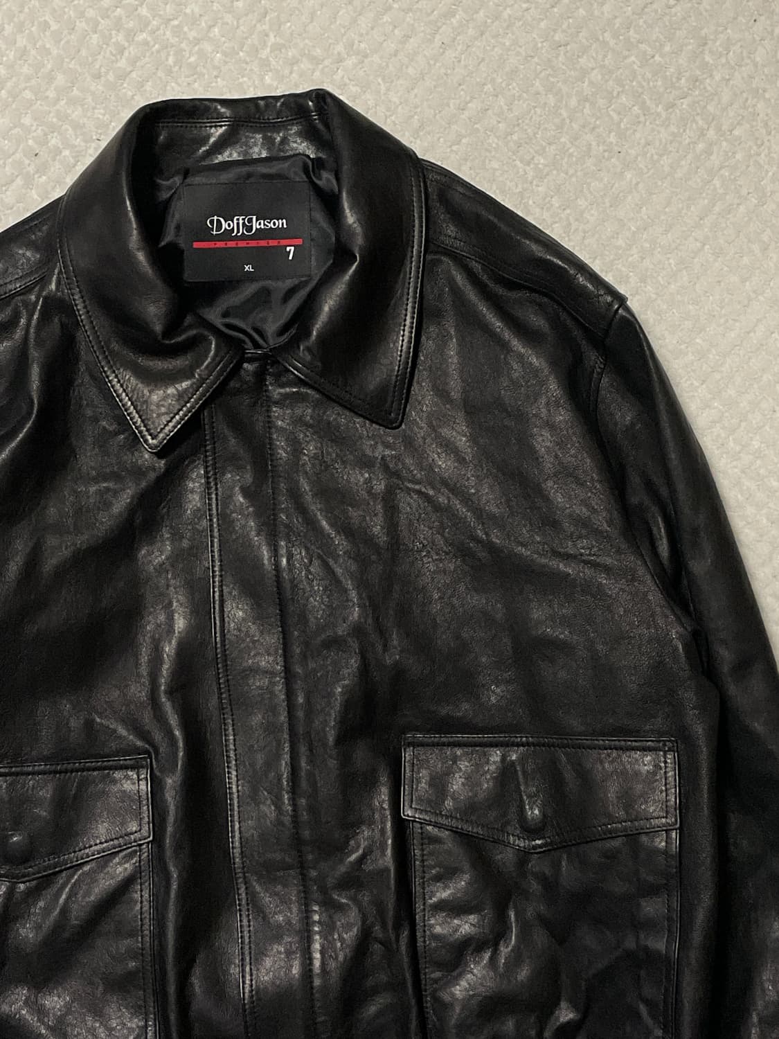 도프제이슨 프리미엄 배지터블 클래식 A-2 자켓 블랙 상품이미지4