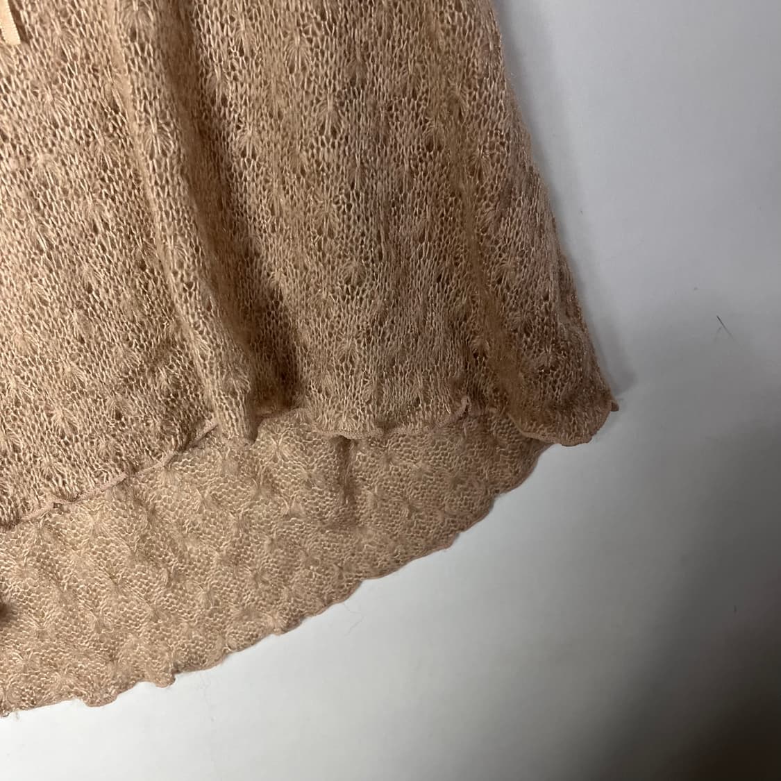 [JPN] 빈티지 크로쉐 레이어드 하프 니트 상품이미지4