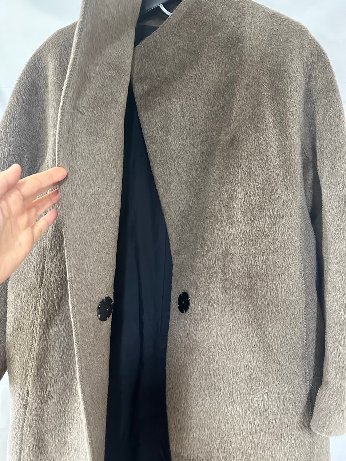 TIME 타임 울100%(베이비 라마 51프로) 코트 상품이미지1