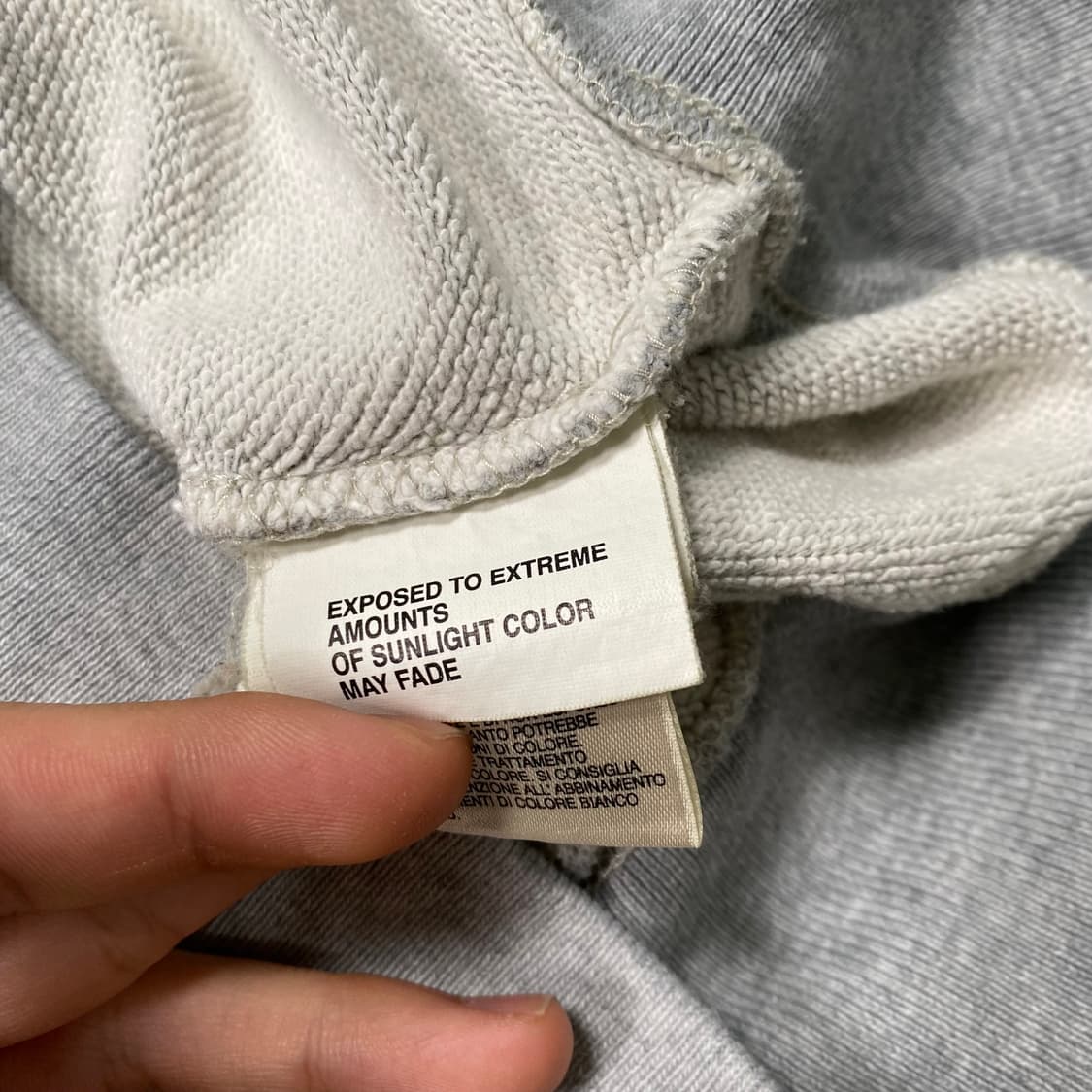 디젤 빅로고 그레이 후드집업 상품이미지6