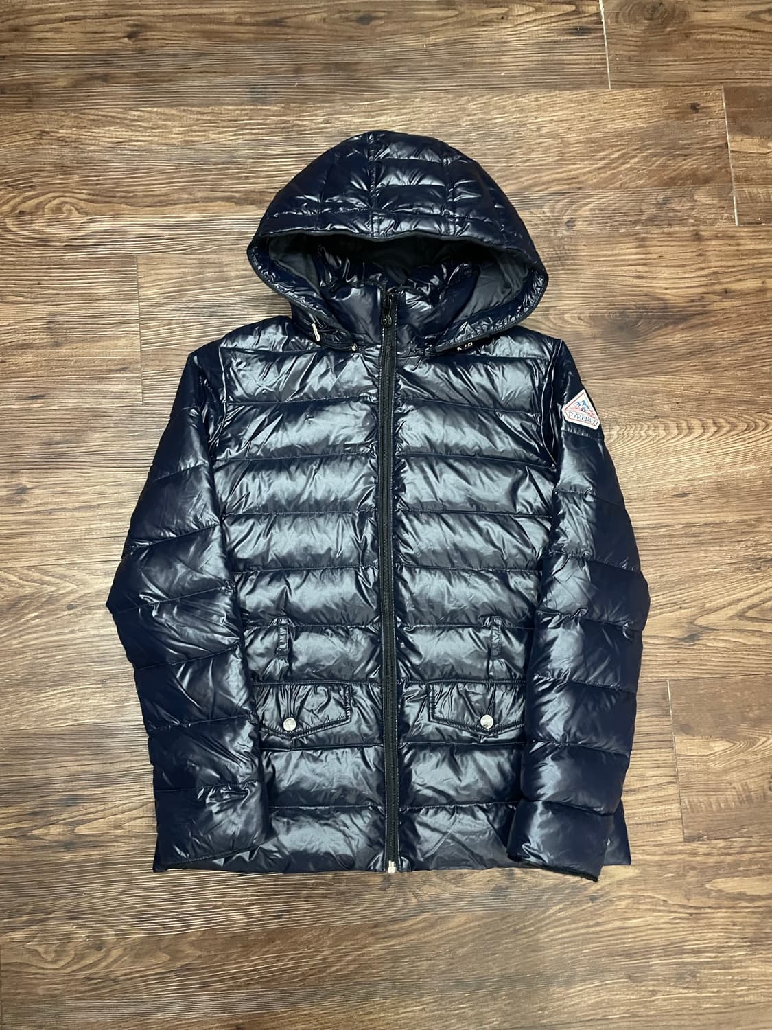 피레넥스 디바인 샤이니 덕다운 패딩 자켓 네이비 상품이미지1