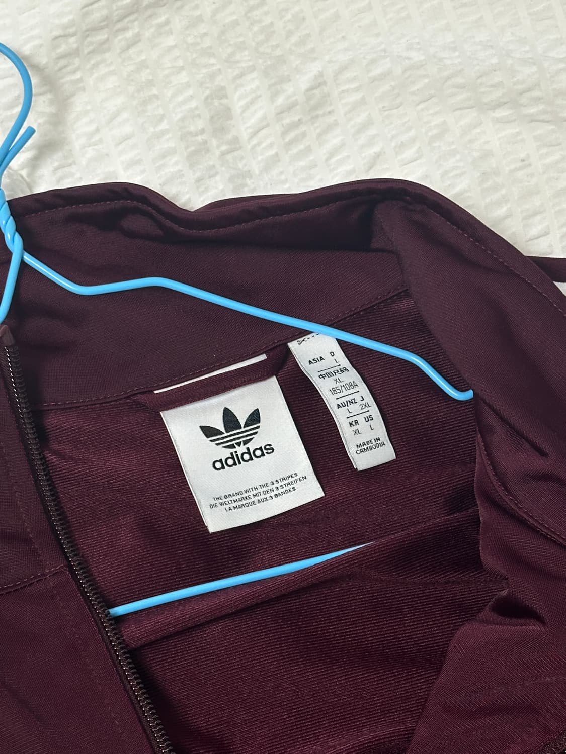 아디다스 와인색 져지 L 상품이미지2
