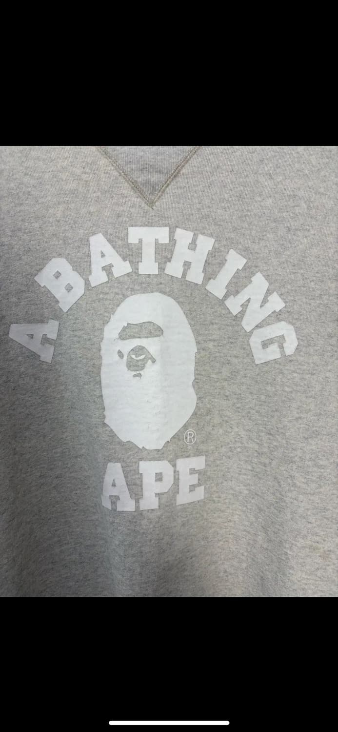 베이프 컬리지 빅로고 박시핏 스웻셔츠 H1499 상품이미지4