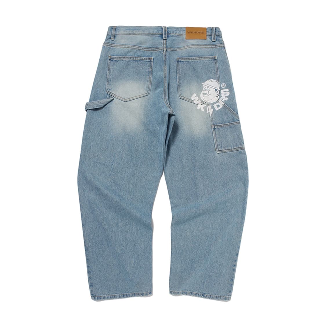 위캔더스 WORKER PANTS 블루 데님 팬츠 바지 M&L 상품이미지1
