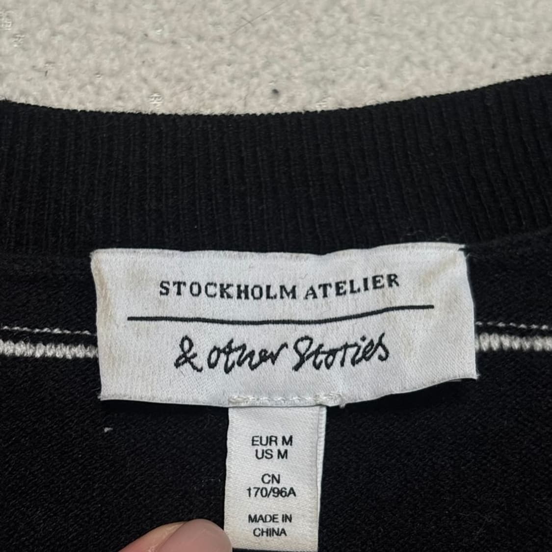 & OTHER STORIES 단가라 니트 스웨터 M 상품이미지6