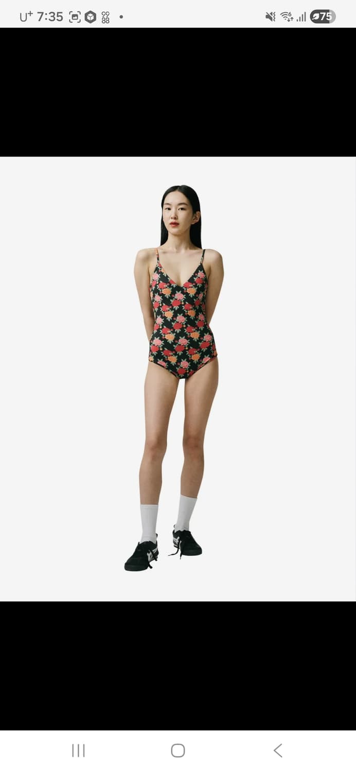 미사용 플리즈프로젝트 flower monokini 수영복 상품이미지2