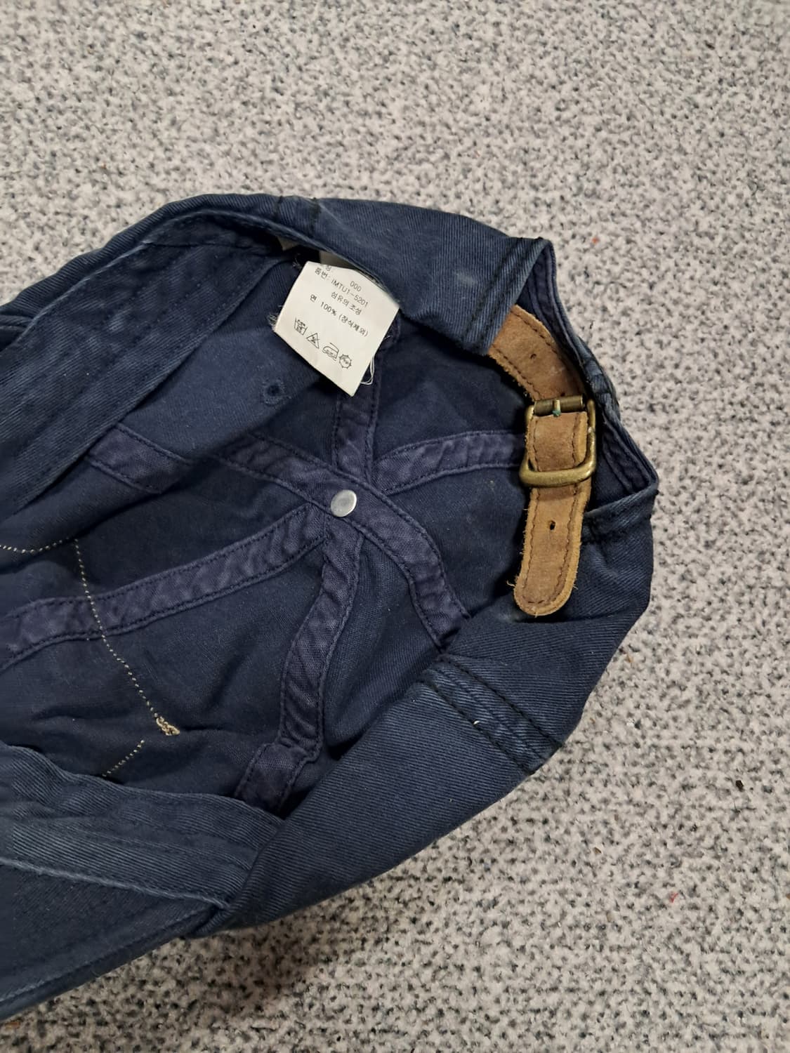 폴로 성조기 패치 워싱 볼캡 네이비 상품이미지2