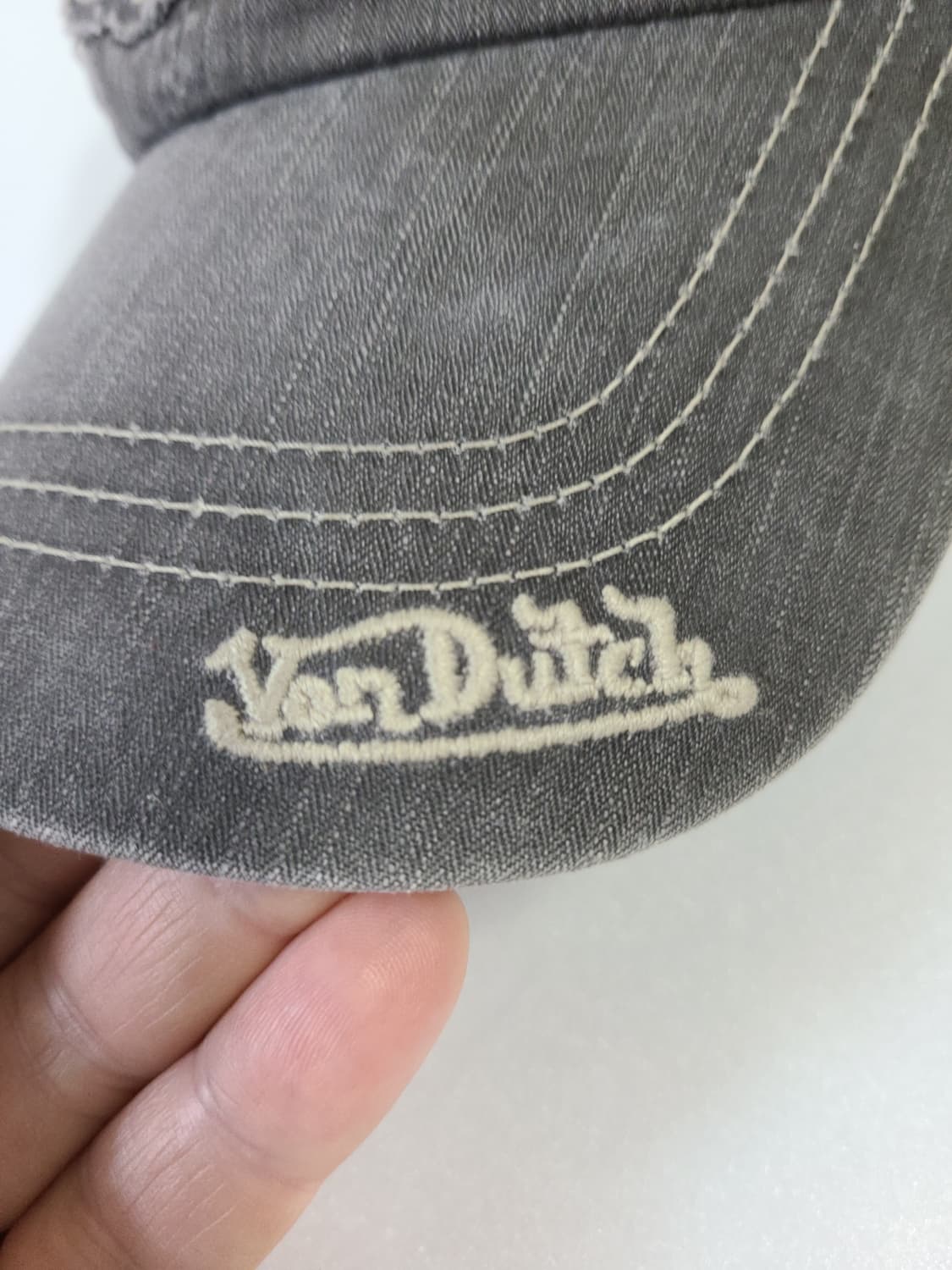 본더치 빈티지 그레이 워싱 모자 볼캡 상품이미지4