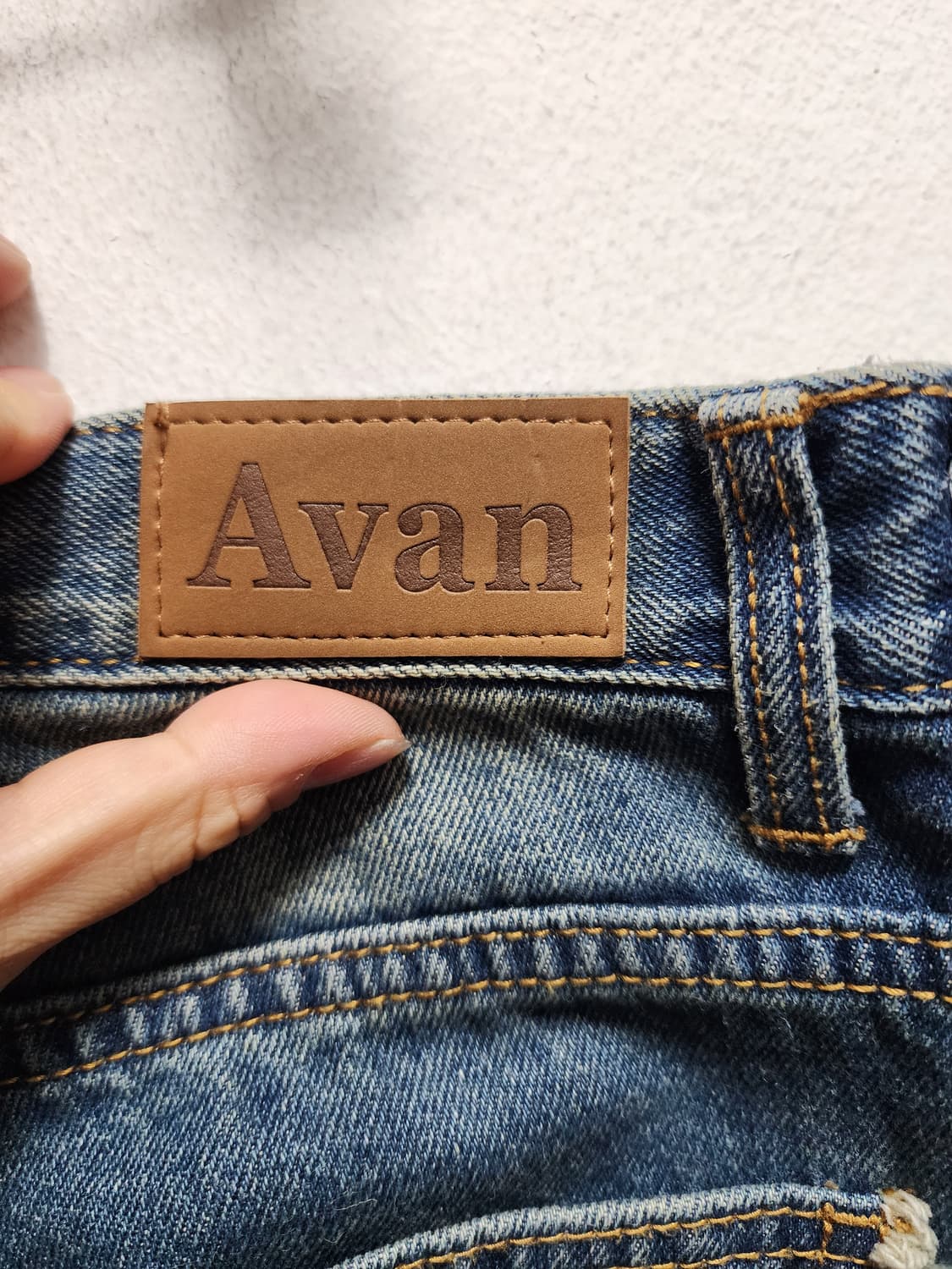 Avandress 어반드레스 사이드라인 와이드 데님팬츠 상품이미지6