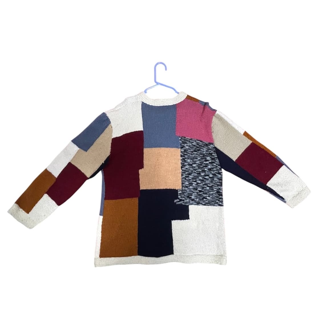 빈티지 핸드메이드 배색 뜨개니트 가디건 상품이미지2