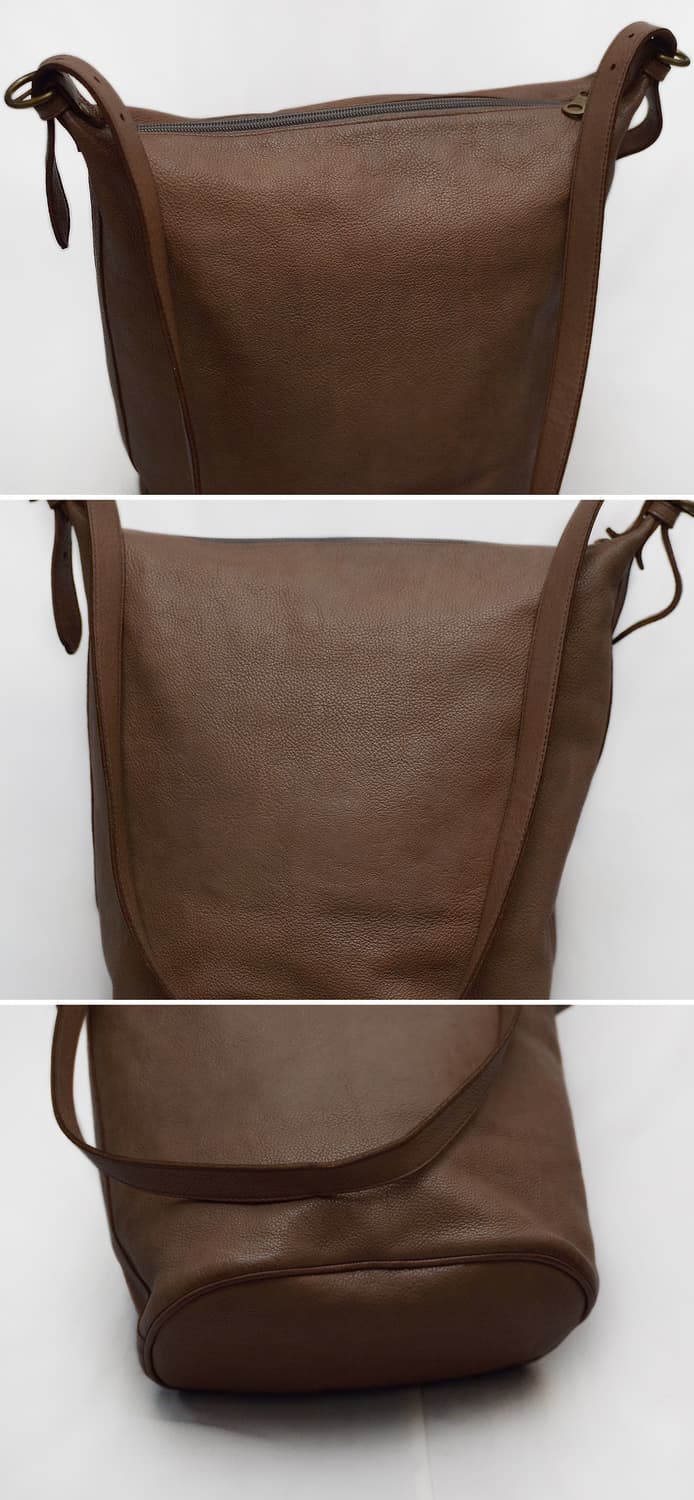 일비종떼 풀그레인 레더 클래식 가죽 버킷백 (숄더.크로스) 상품이미지6