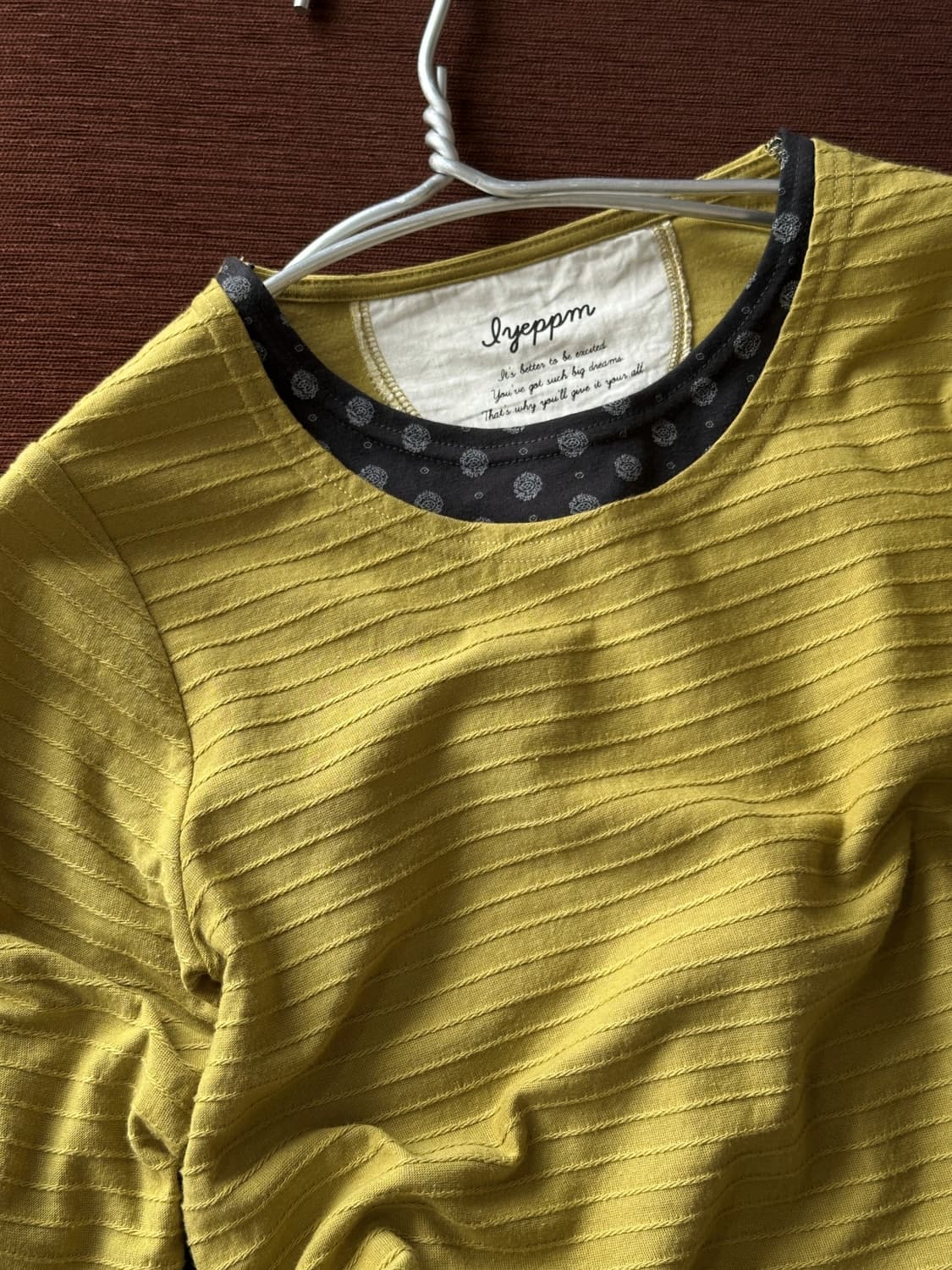 Design panel cotton L/S TOP 상품이미지2