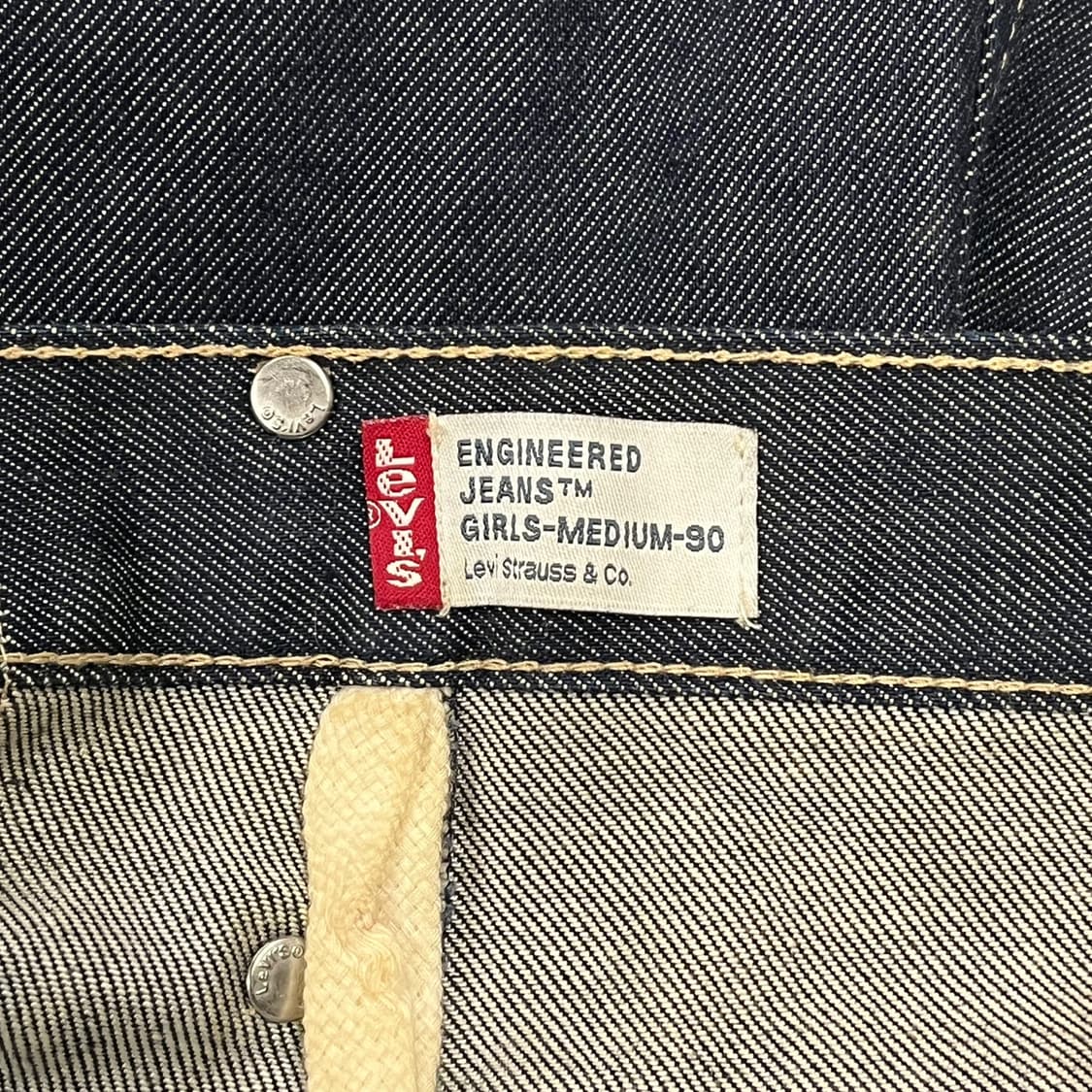 [정품/M] 리바이스 미디 데님 스커트 청치마  상품이미지4